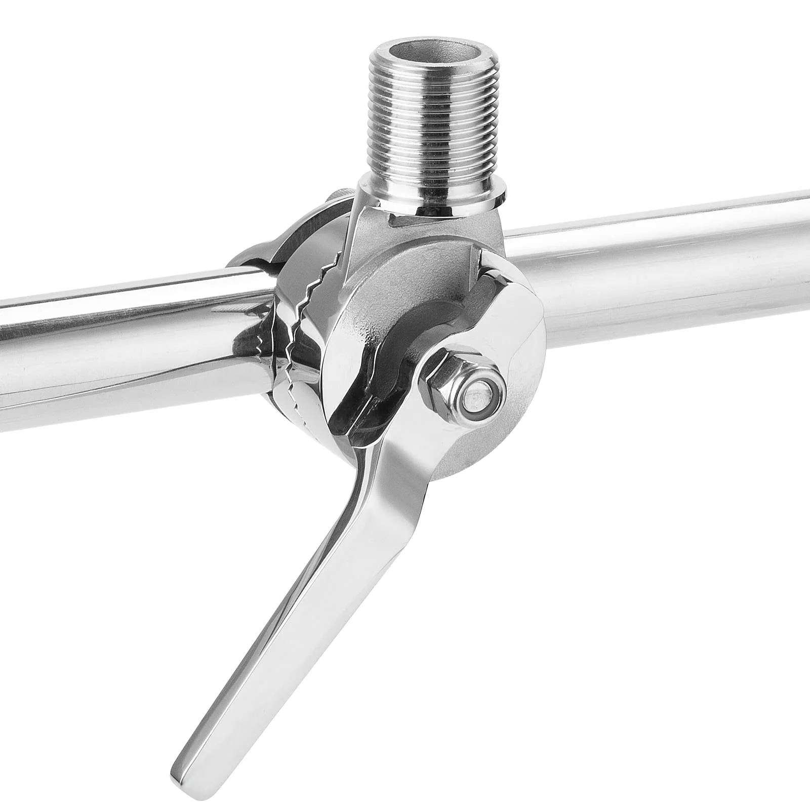 Marine VHF Antenna Mounts, Rail Mount Adjustable Antenna Base, Ratchet Mount, for 7/8 to 1 inch (22-25.4mm) Rail, 316 Stainless Steel, with Mounting Wrench - Image 5