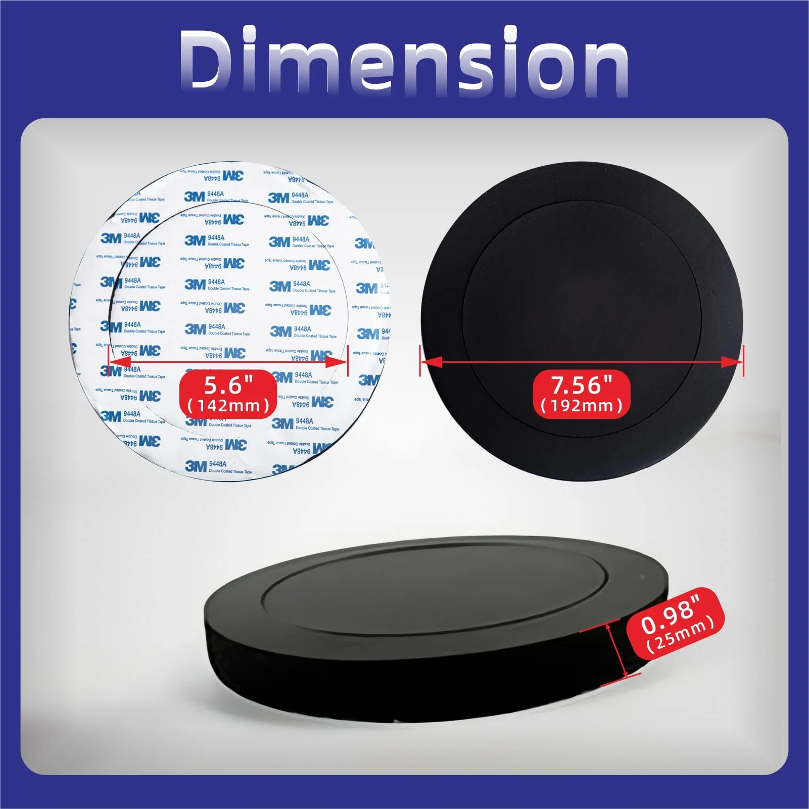 Mariyandh 6.5" Foam Speaker Enhancer Foam Fast Rings Fits for 6" 6.5" Car Door Speaker, Universal High Rebound Sponge Bass Blocker Kit with High Rebound for Stereo Audio Speaker - Image 2