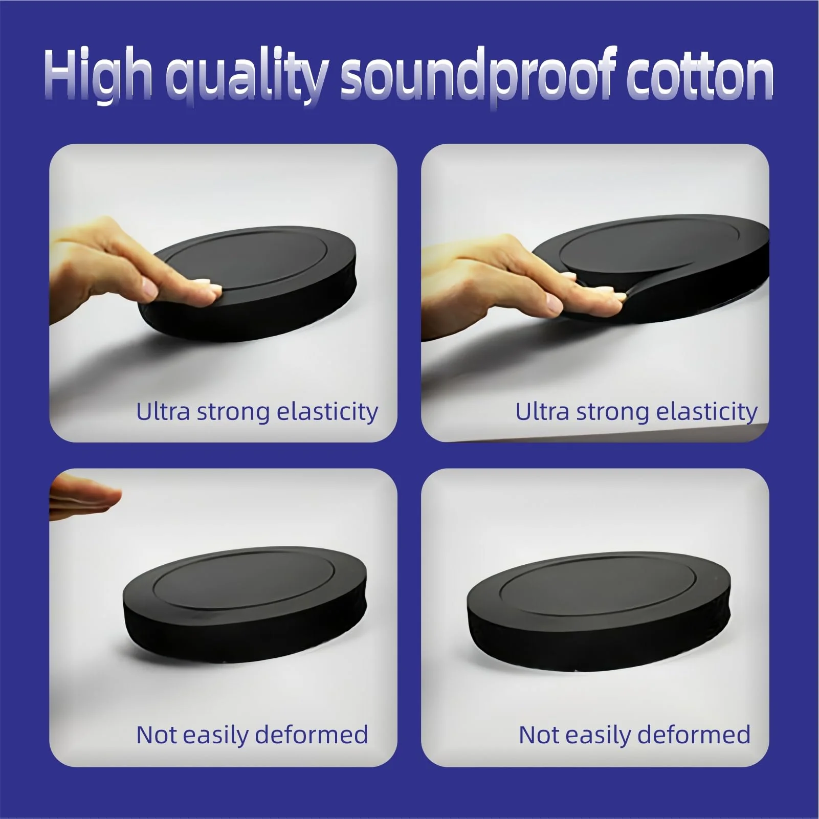 Mariyandh 6.5" Foam Speaker Enhancer Foam Fast Rings Fits for 6" 6.5" Car Door Speaker, Universal High Rebound Sponge Bass Blocker Kit with High Rebound for Stereo Audio Speaker - Image 3