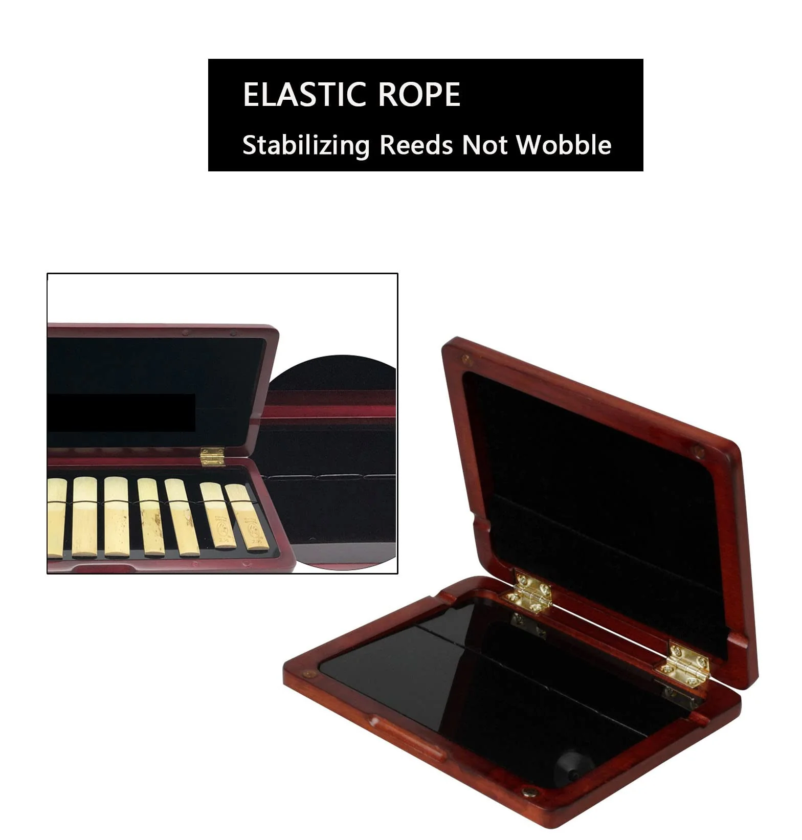 Maroon Color Reed Box Clarinet Reed Storage Case Reeds Holder for 6pcs Clarinet Reeds Woodwind Accessories - Image 4