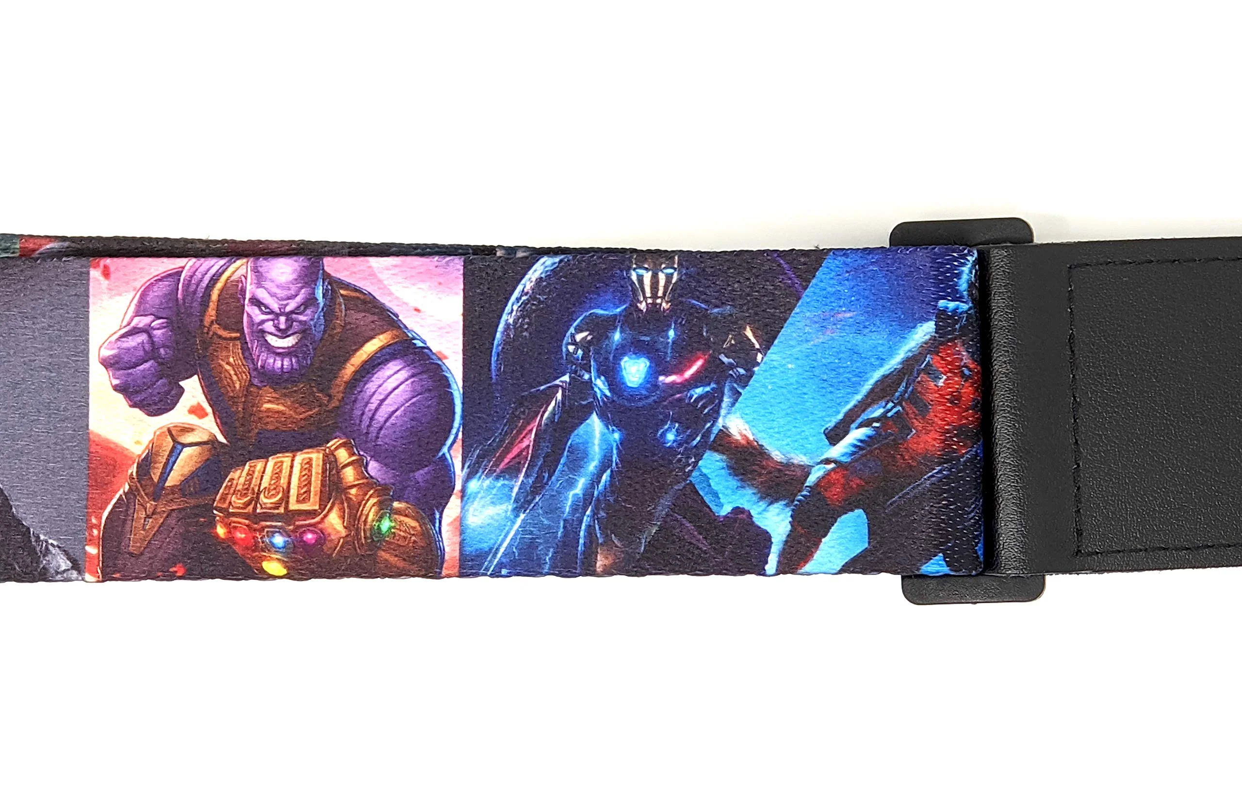 Marvel and DC Comics Superheroes Guitar Strap | Polyester with genuine leather - Image 4