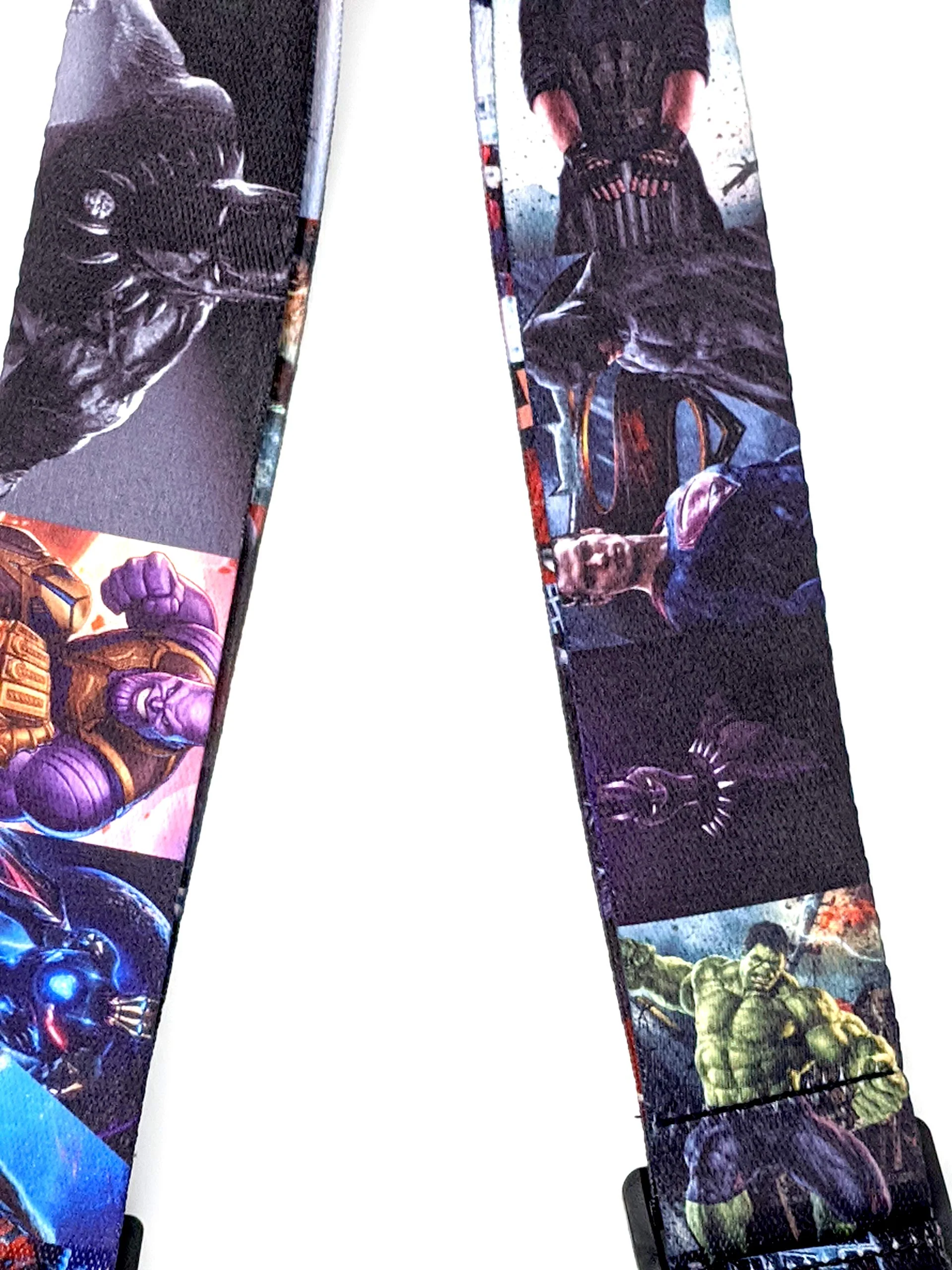 Marvel and DC Comics Superheroes Guitar Strap | Polyester with genuine leather - Image 5