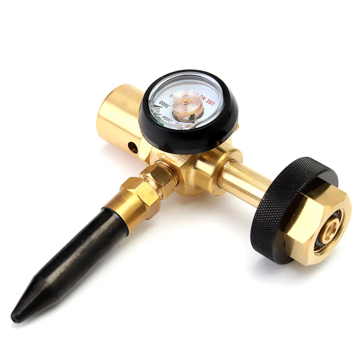MASUNN Helium Latex Balloon Air Inflator Regulator with Gauge for W21.8-14 Tank Valve - Image 3