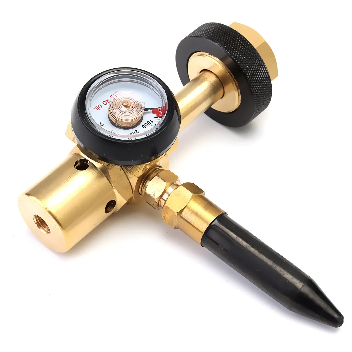 MASUNN Helium Latex Balloon Air Inflator Regulator with Gauge for W21.8-14 Tank Valve - Image 4