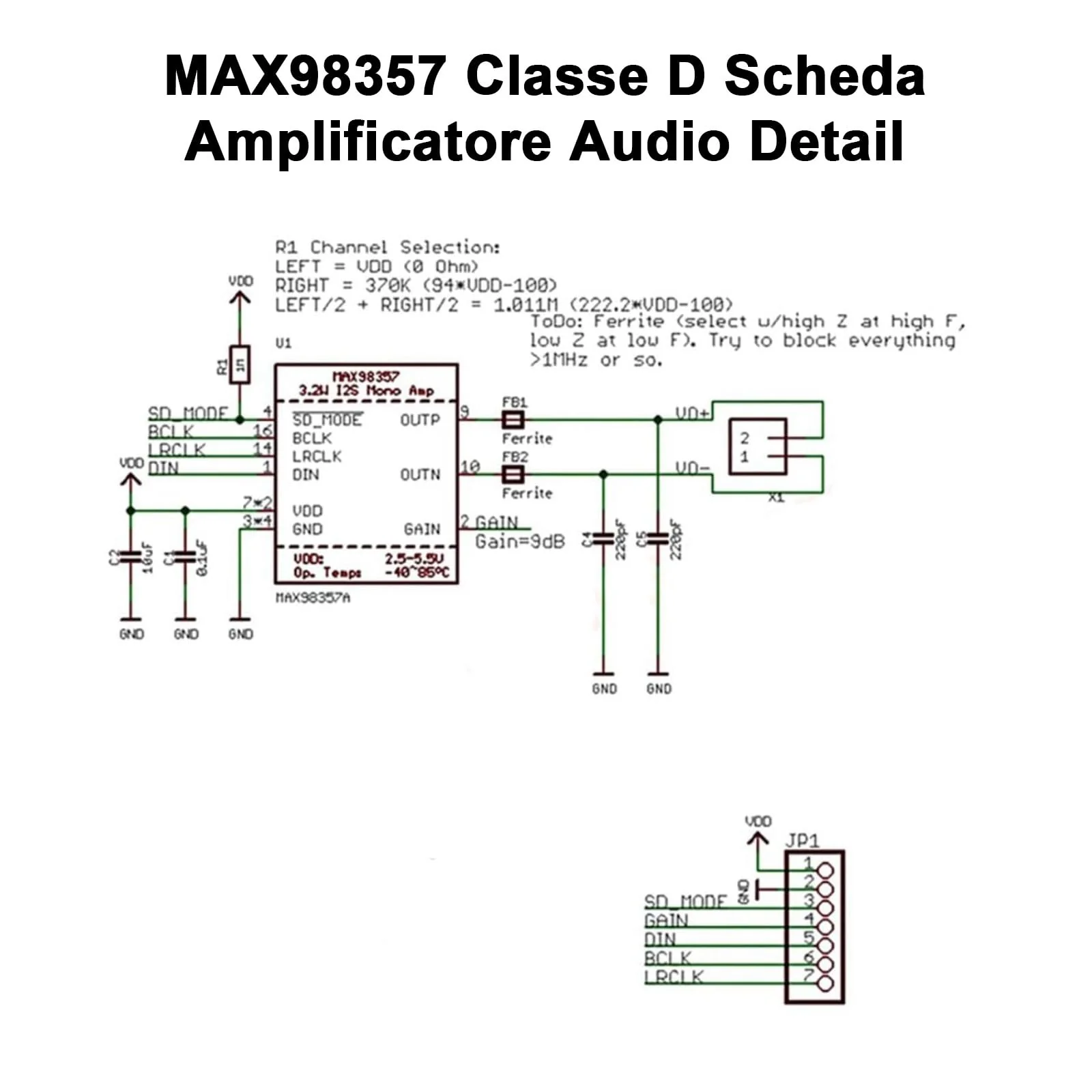 MAX98357 I2S 3W Class D Audio Amplifier Module AYWHP 5 Pieces DAC Decoder Module Audio Board I2S DAC Decoder Breakout Module Filterless Audio AMP Board for Arduino - Image 5