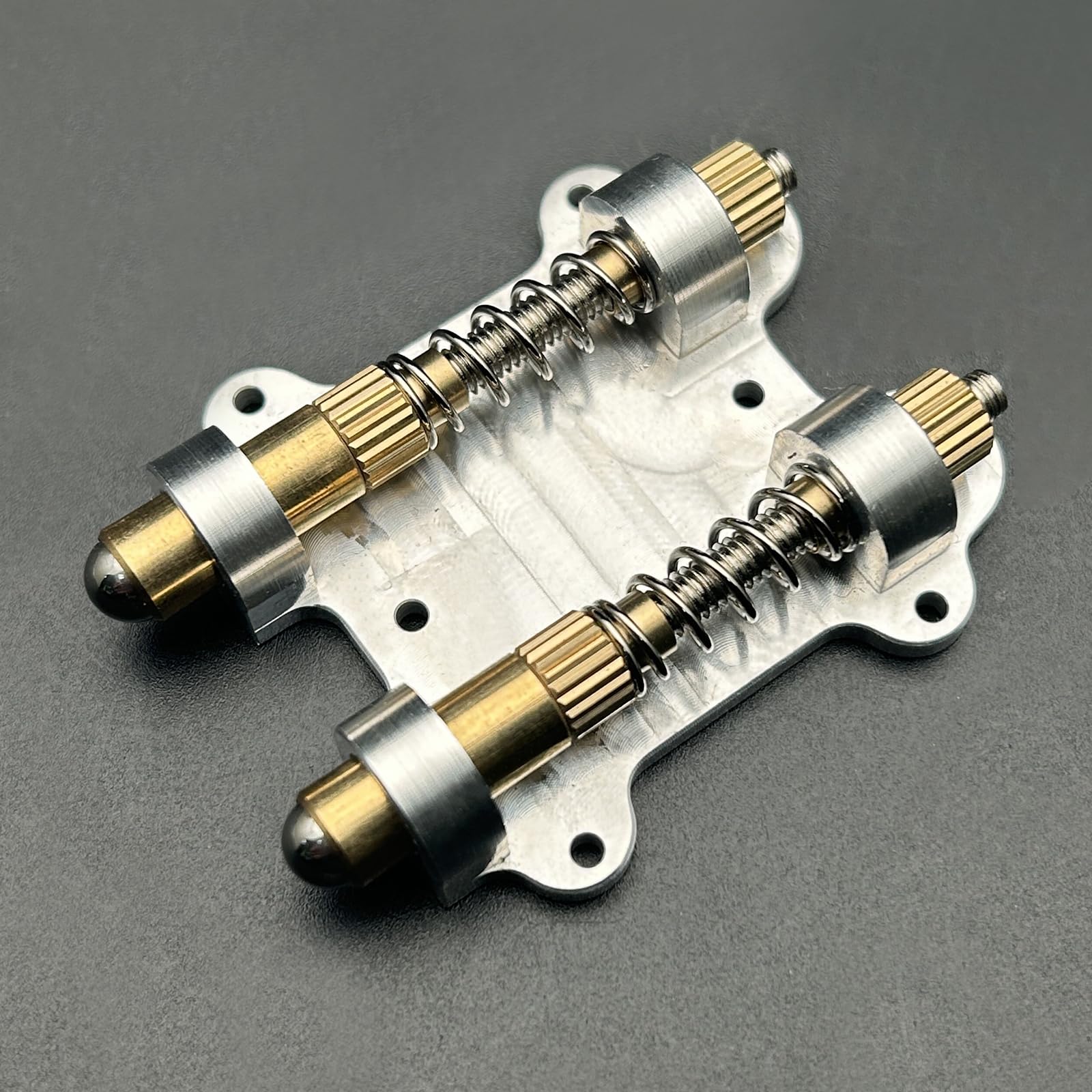 MAXCHEER Electric Guitar Brass Tremolo Bridge Brass Arming Adjuster for FR Tremsetter Set Guitar Tremolo Stabilizer Stopper Guitar Parts with Screws&Wrench(Dual) Dual - Image 7