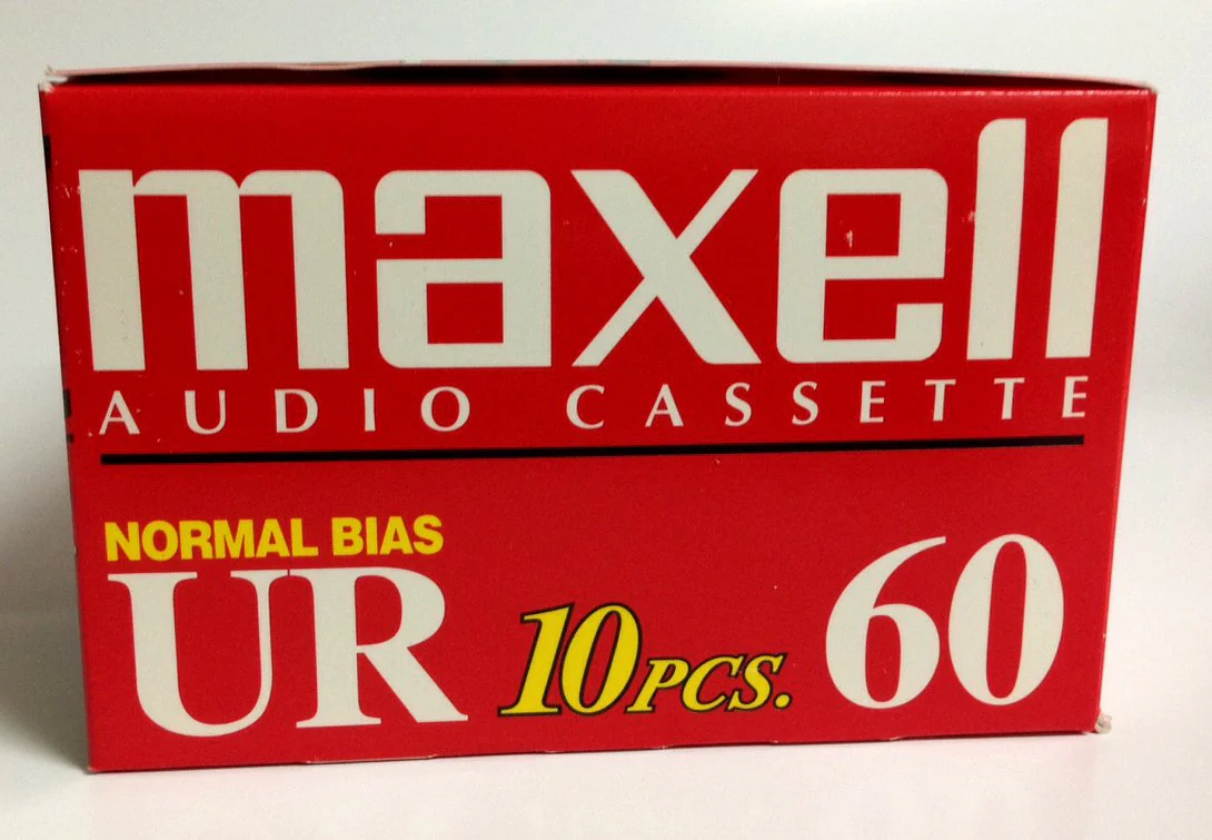 Maxell Audio Cassette - Blank Media, Cassette, Red, 60 Min, Pack of 10 - Image 2