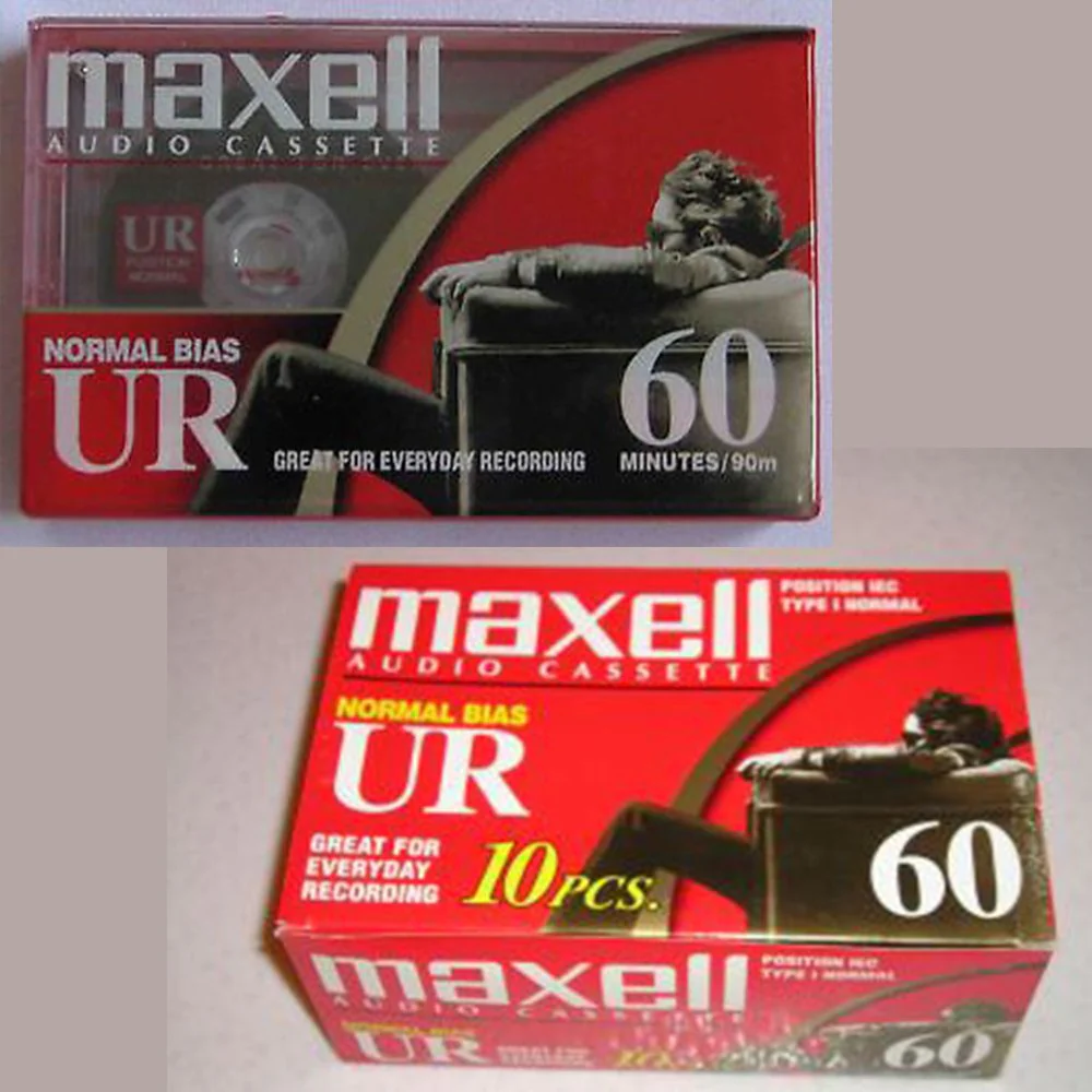 Maxell Audio Cassette - Blank Media, Cassette, Red, 60 Min, Pack of 10 - Image 4