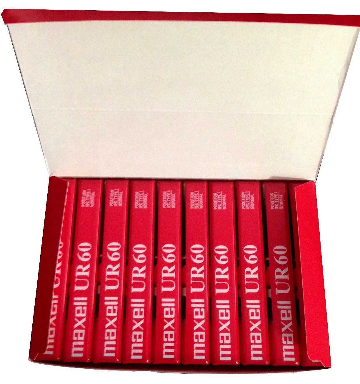 Maxell Audio Cassette - Blank Media, Cassette, Red, 60 Min, Pack of 10 - Image 6