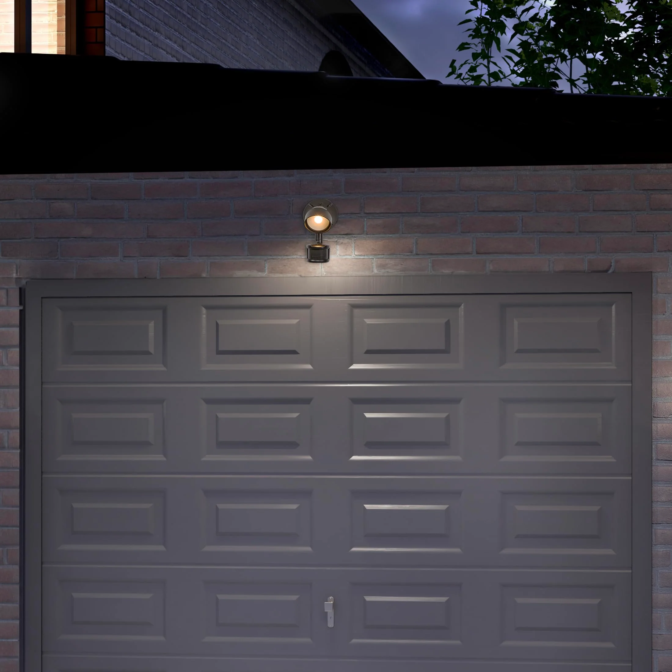 Maxxima LED Outdoor Flood Wall Light, Exterior Security Light with Adjustable Head, 800 Lumens, Featuring Motion Sensor and Dusk to Dawn Sensor, 3000K Warm White, Brown Fixture - Image 7