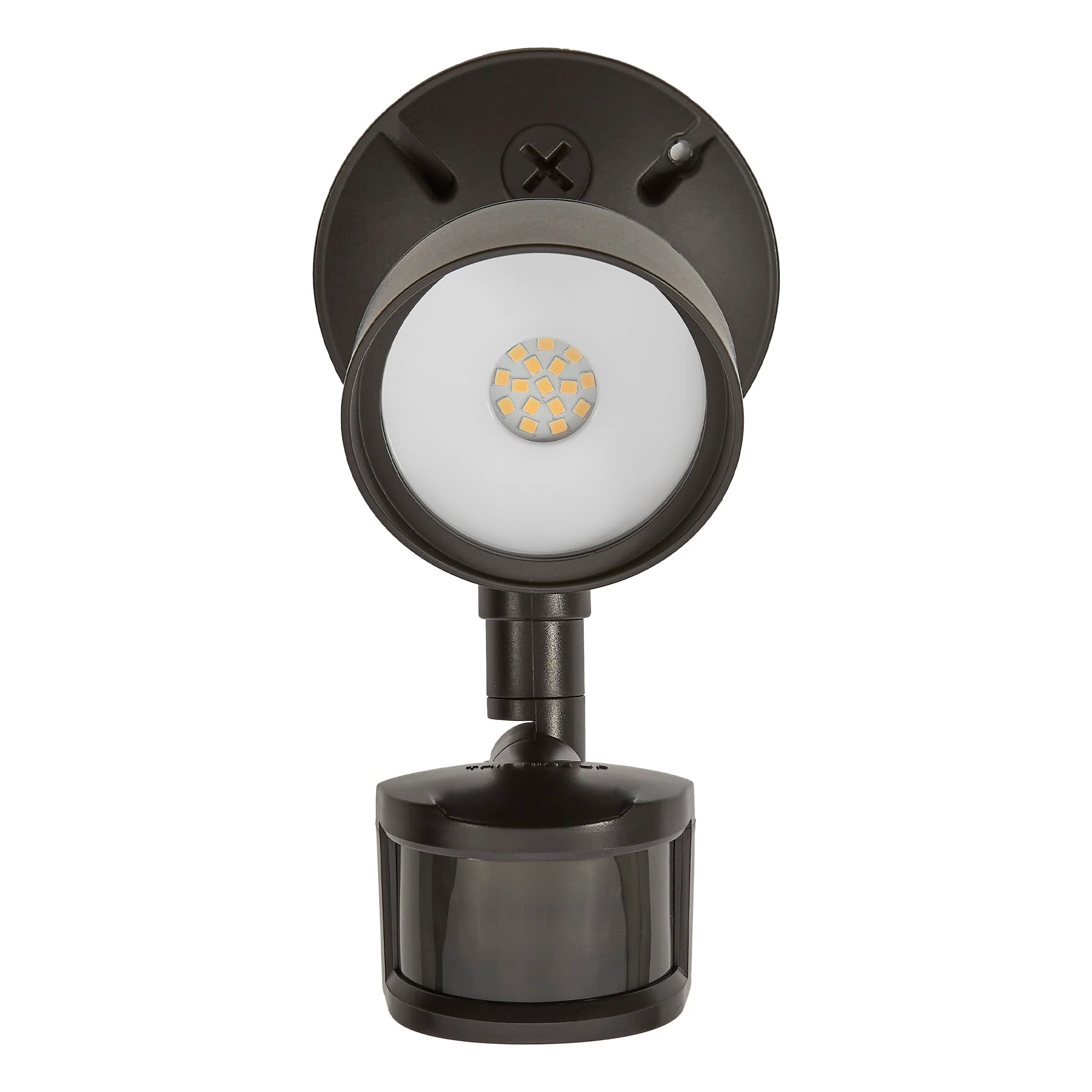 Maxxima LED Outdoor Flood Wall Light, Exterior Security Light with Adjustable Head, 800 Lumens, Featuring Motion Sensor and Dusk to Dawn Sensor, 3000K Warm White, Brown Fixture - Image 8