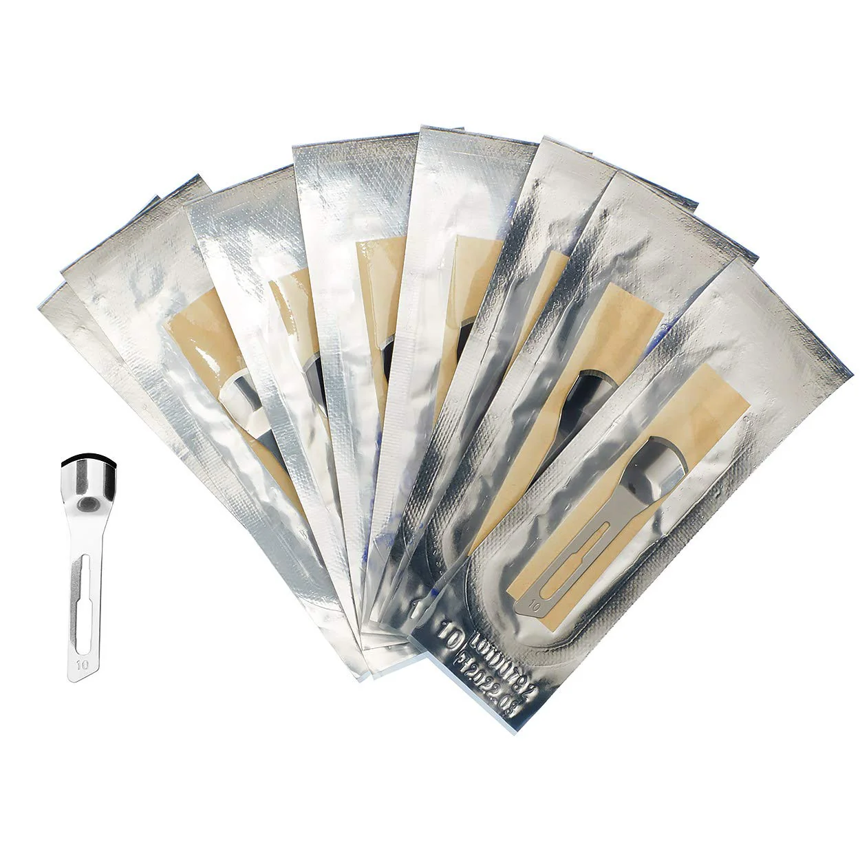 May Hollow Chisel Blades Scalpel Set for Podiatry & Foot Care - Scalpel Holder No. 3 & 10 Sterile Carbon Steel Blades Figure 10 - Image 5