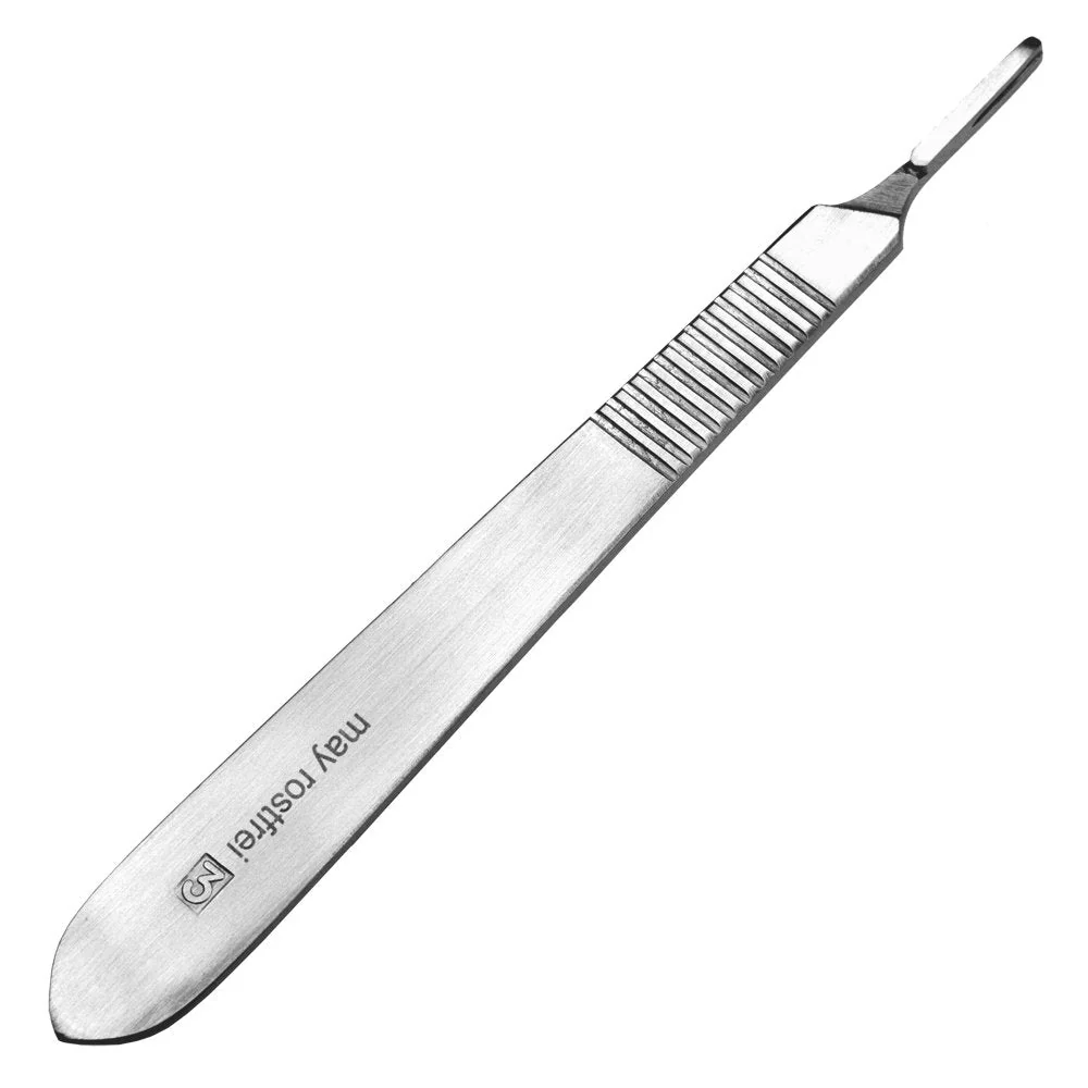 May Hollow Chisel Blades Scalpel Set for Podiatry & Foot Care - Scalpel Holder No. 3 & 10 Sterile Carbon Steel Blades Figure 10 - Image 7