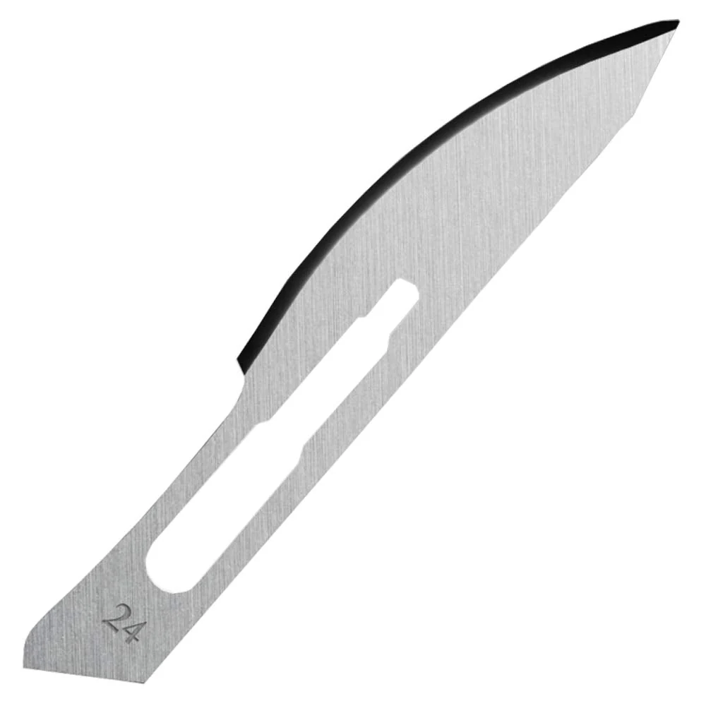 May Scalpel Blades Figure 24 for Scalpel Holder No. 4 - Replacement Blades Sterile Packed - Includes Blade Puller Pack of 50 - Image 4