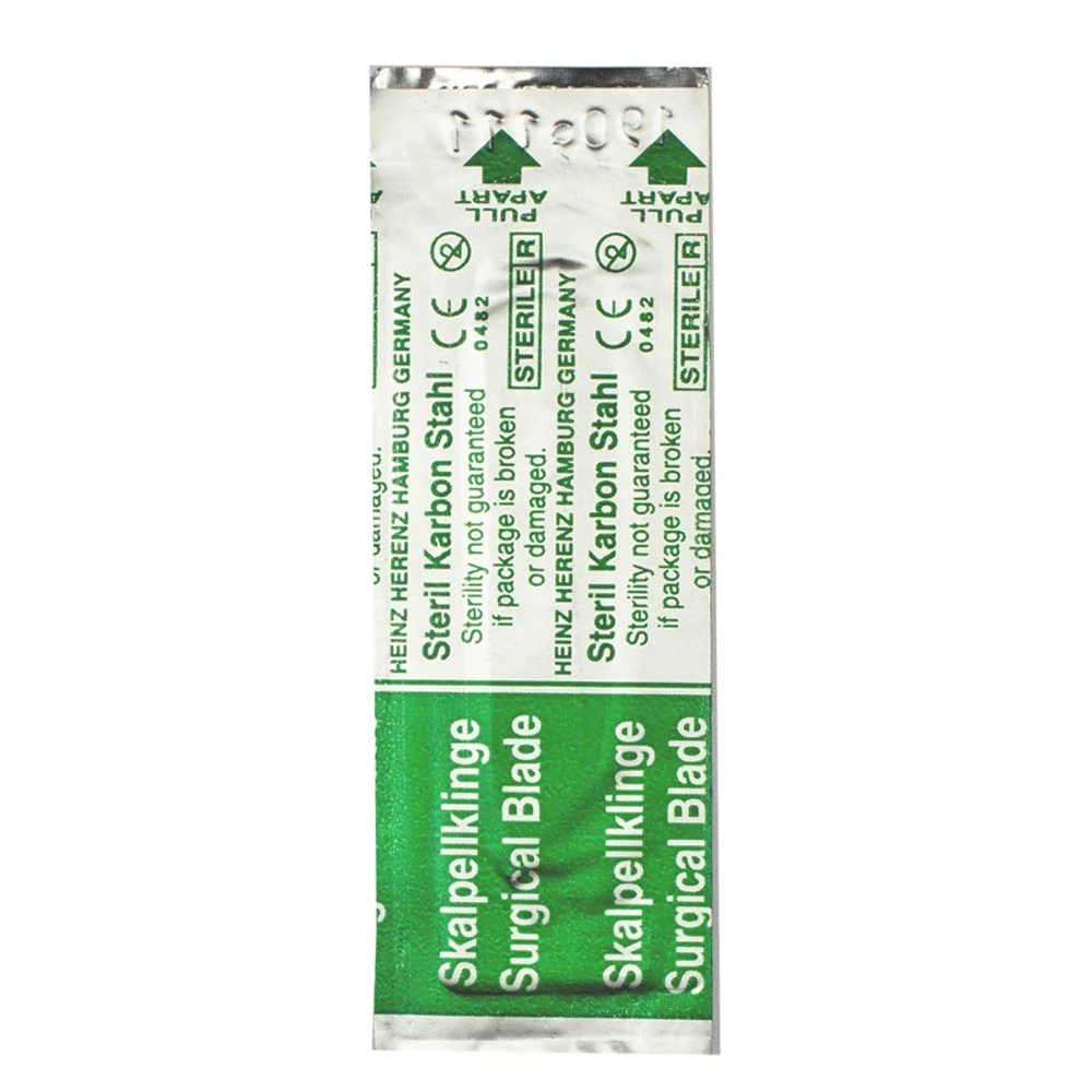 May Scalpel Blades Figure 24 for Scalpel Holder No. 4 - Replacement Blades Sterile Packed - Includes Blade Puller Pack of 50 - Image 6
