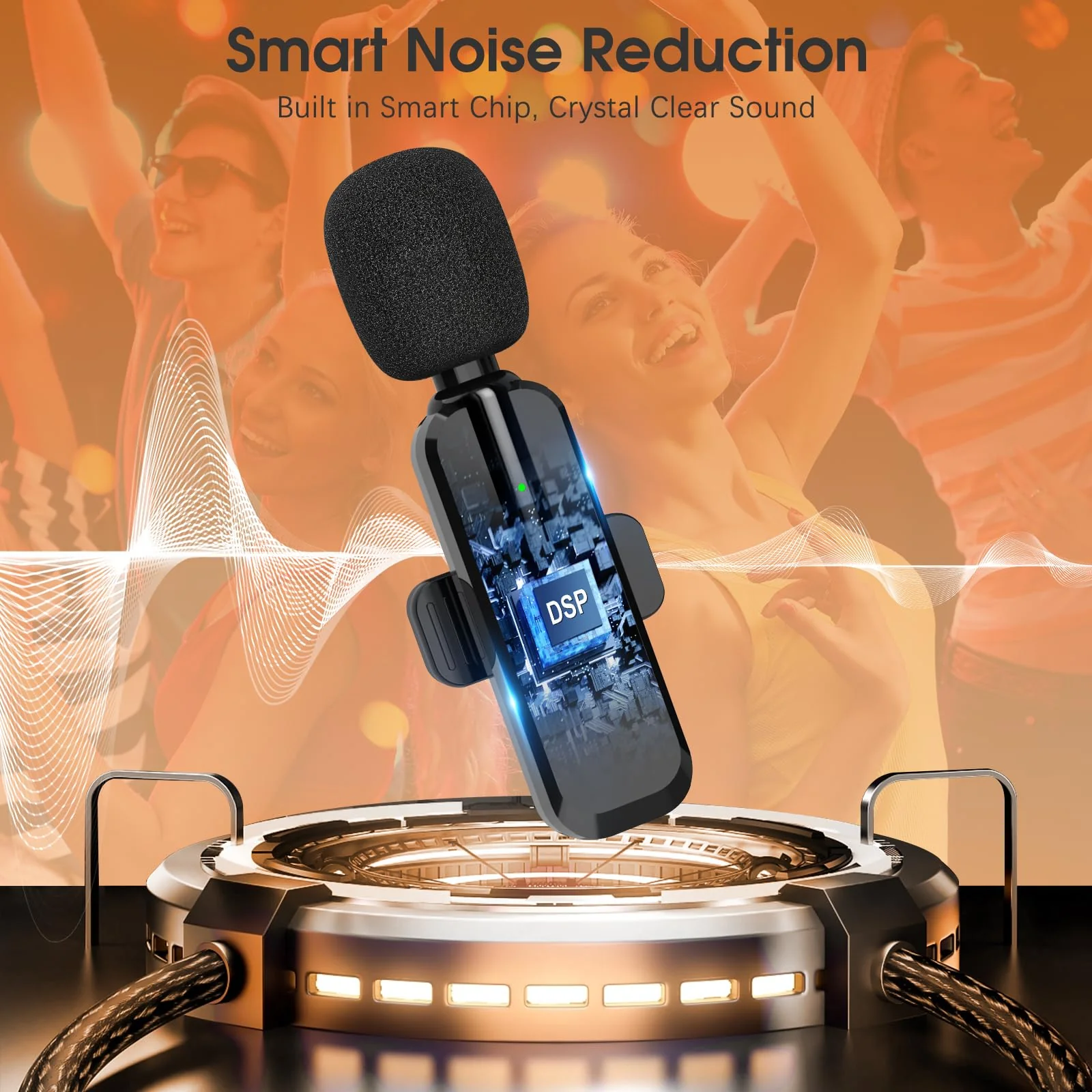 MAYBESTA Wireless Lavalier Microphone for iPhone, iPad, Android - Bluetooth Lapel Phone Mic for Video Recording - Mini Clip on Microphones for YouTube Podcast Interview - Image 7