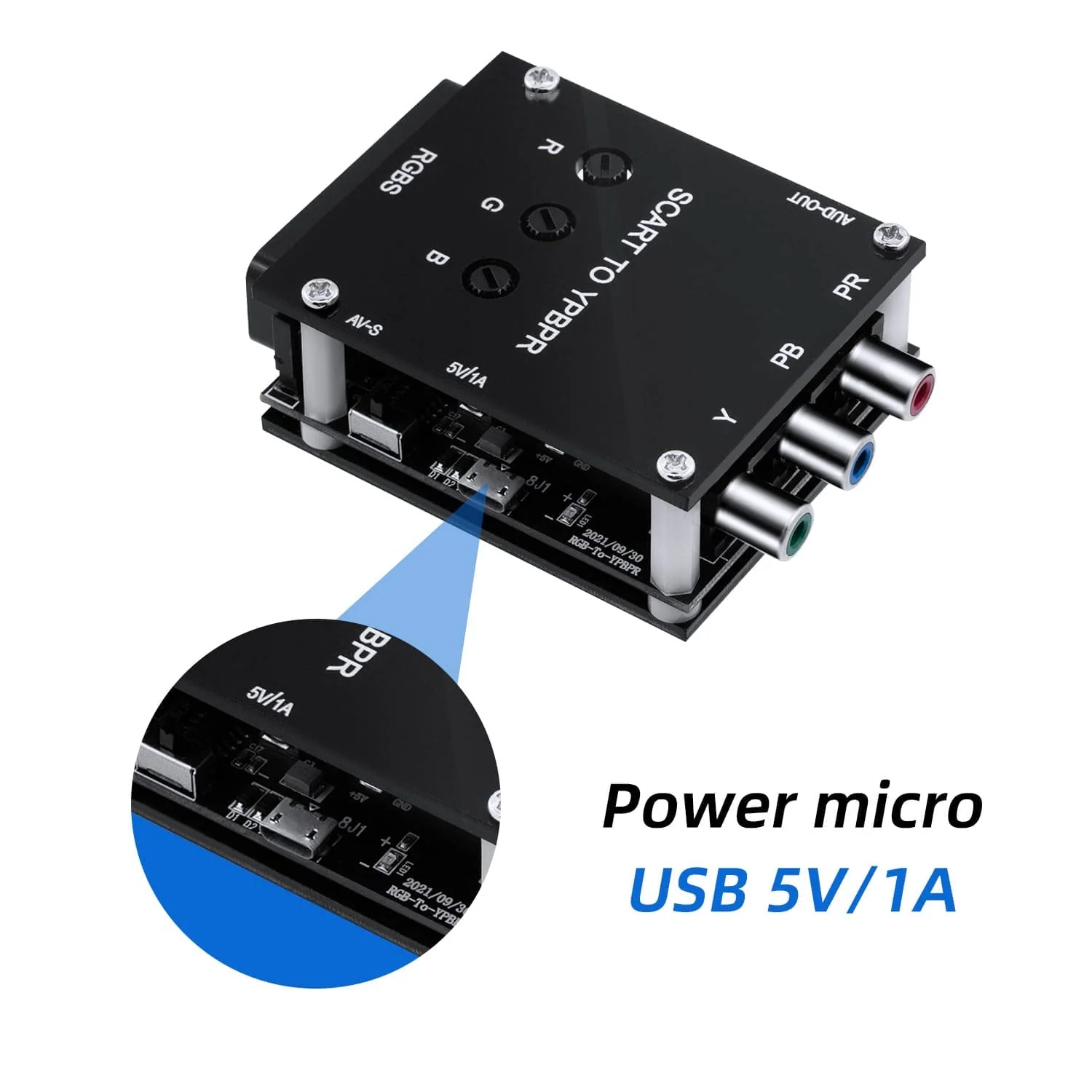 Mcbazel ODV-RGBS SCART to YPBPR Component Converter for Retro Game Console/Arcade Boards - Image 5