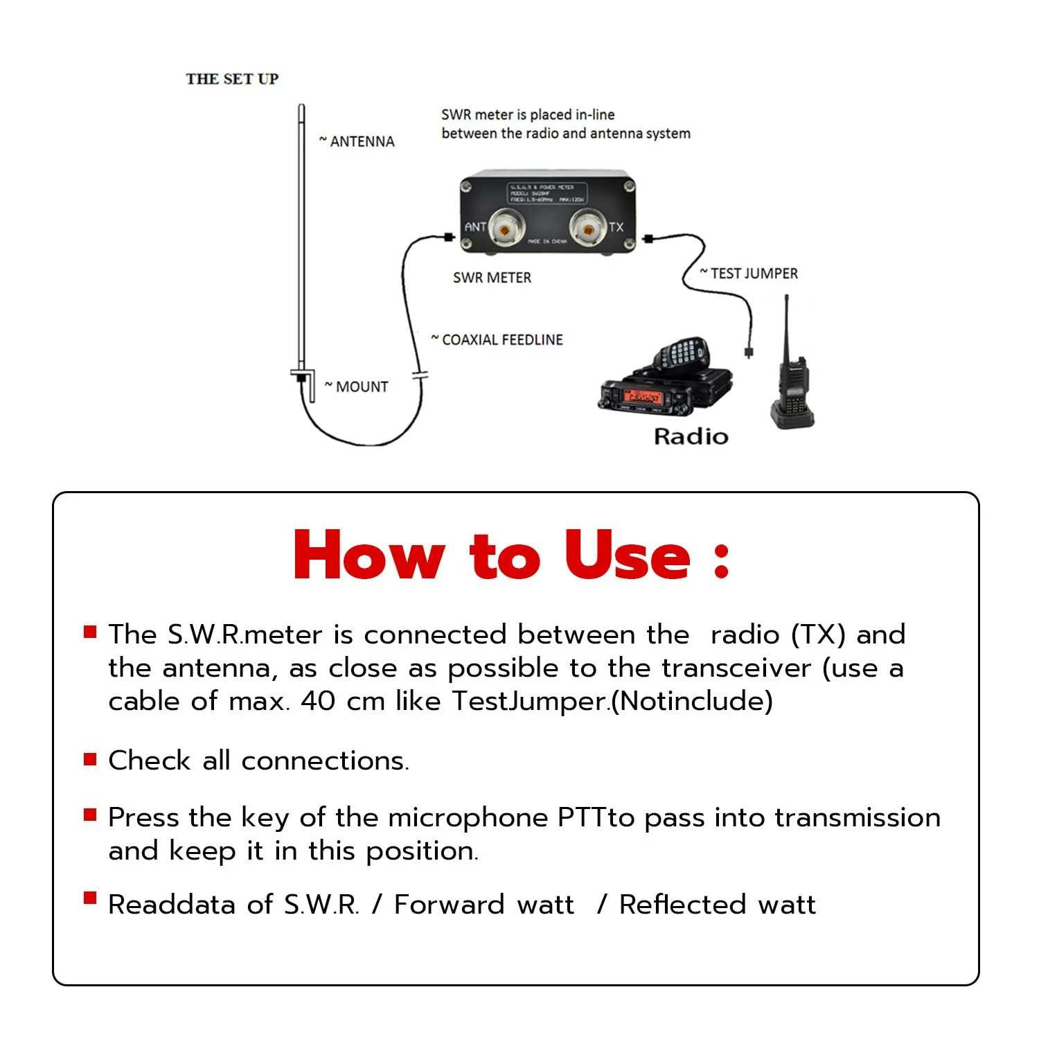 Mcbazel Surecom SW-112HF 1.5-60MHz 120W V.S.W.R. & Power Meter - Image 4