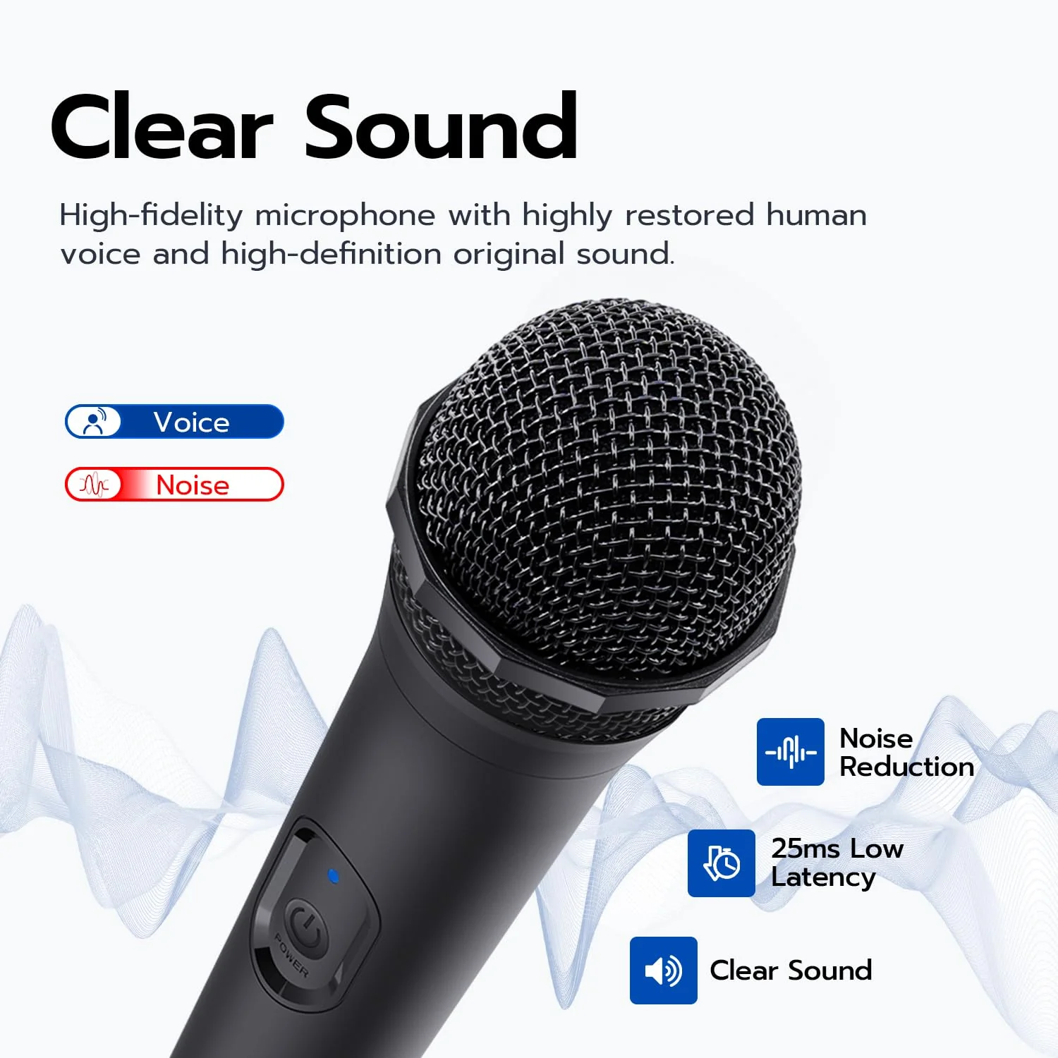 Mcbazel Wireless USB Gaming Microphone Compatible with Xbox Series X/S, PS5, Switch OLED, NS Switch/Switch2, PC, PS4, PS3, PS2, Xbox One X/S, Xbox One, Xbox 360, Wii 1 Pack - Image 5