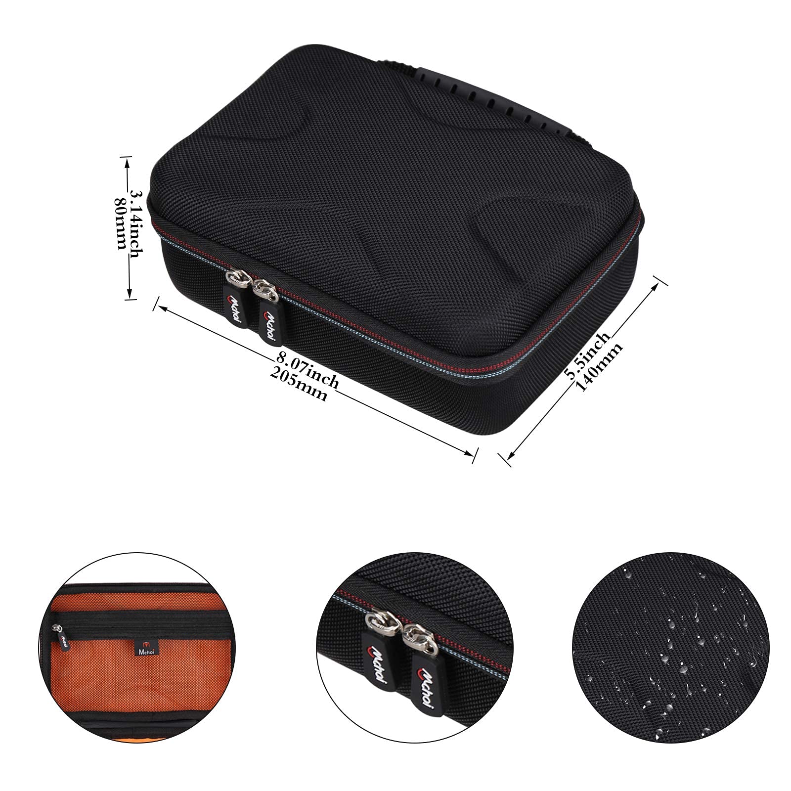 Mchoi Hard EVA Travel Case Compatible with Focusrite Scarlett 2i2 (3rd Gen) 4th Gen USB Audio Interface and Accessories, Case Only 2i2-New Version - Image 7