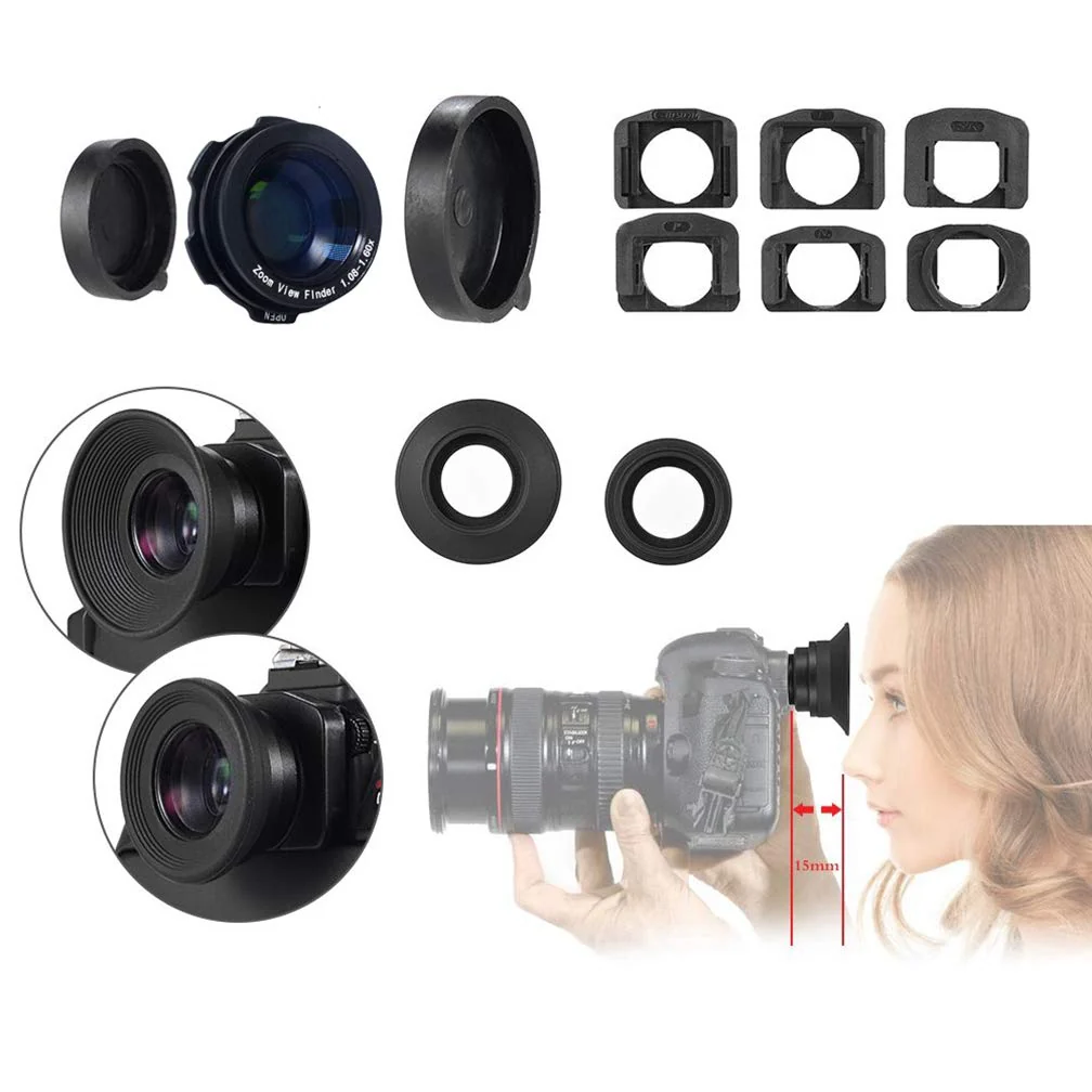 Mcoplus 1.08x-1.60x Zoom Viewfinder Eyepiece Magnifier for SNY NEX E Mount/Canon Nikon Pentax Olympus Fuji Samsung Sigma Minoltaz DSLR Camera - Image 7