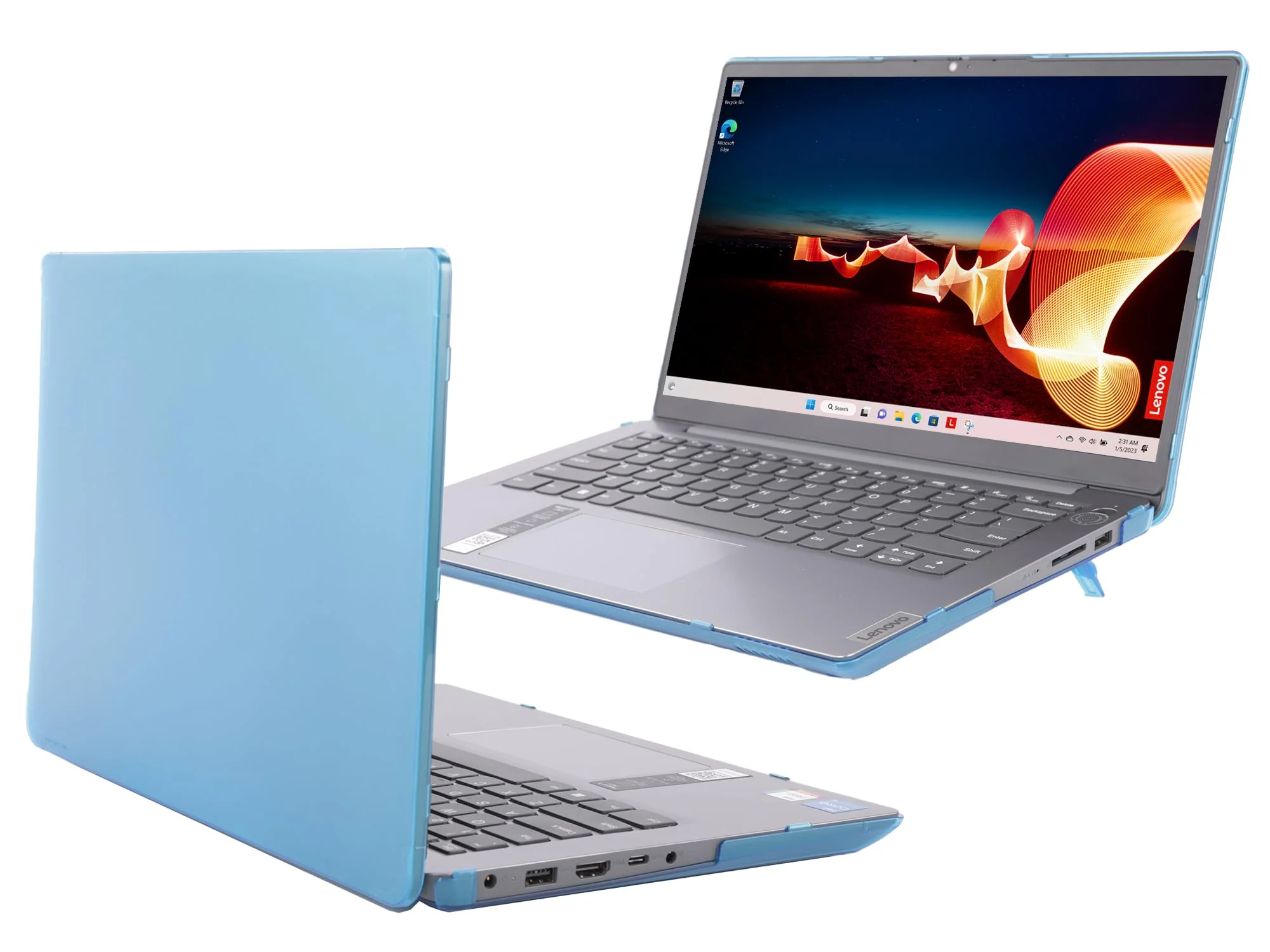 mCover Case compatible ONLY for 2022-2024 14" Lenovo IdeaPad 3 | 3i series (14ADA6 / 14ALC6 / 14ABA7 / 14ITL6 / 14IAU7) Windows Laptops (NOT fitting ANY other models)- Aqua