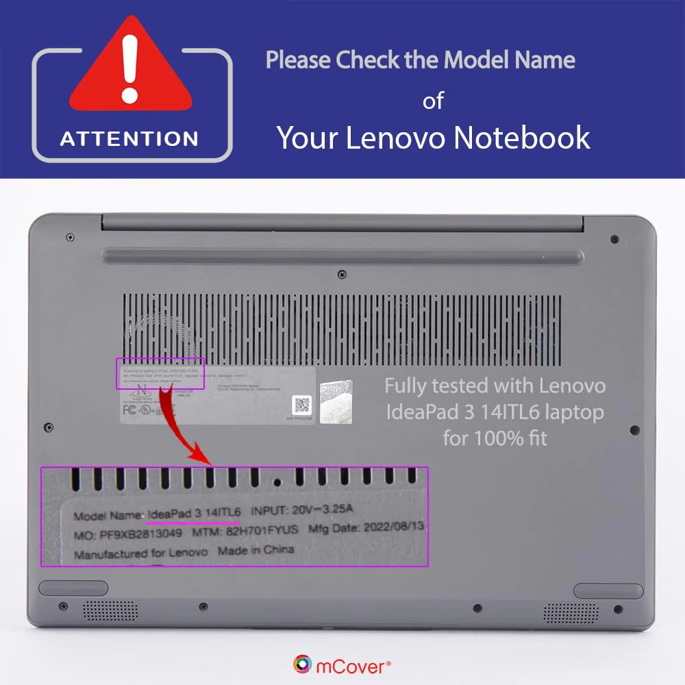 mCover Case compatible ONLY for 2022-2024 14" Lenovo IdeaPad 3 | 3i series (14ADA6 / 14ALC6 / 14ABA7 / 14ITL6 / 14IAU7) Windows Laptops (NOT fitting ANY other models)- Aqua - Image 4