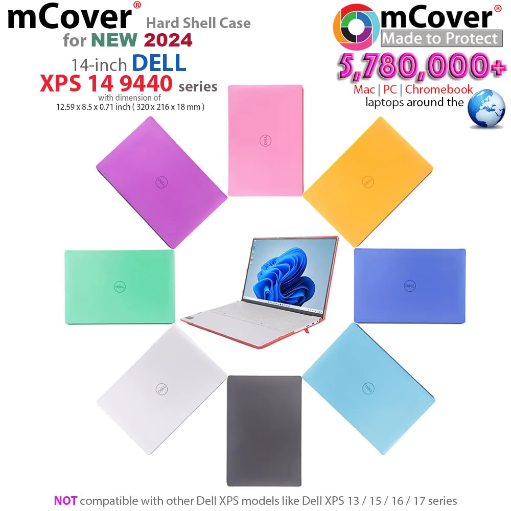 mCover Case ONLY Compatible for 2024 or later 14.5" Dell XPS 14 9440 series non-2-in-1 Traditional Windows Notebook Computers (NOT Fitting Other Dell Models) - Clear - Image 2