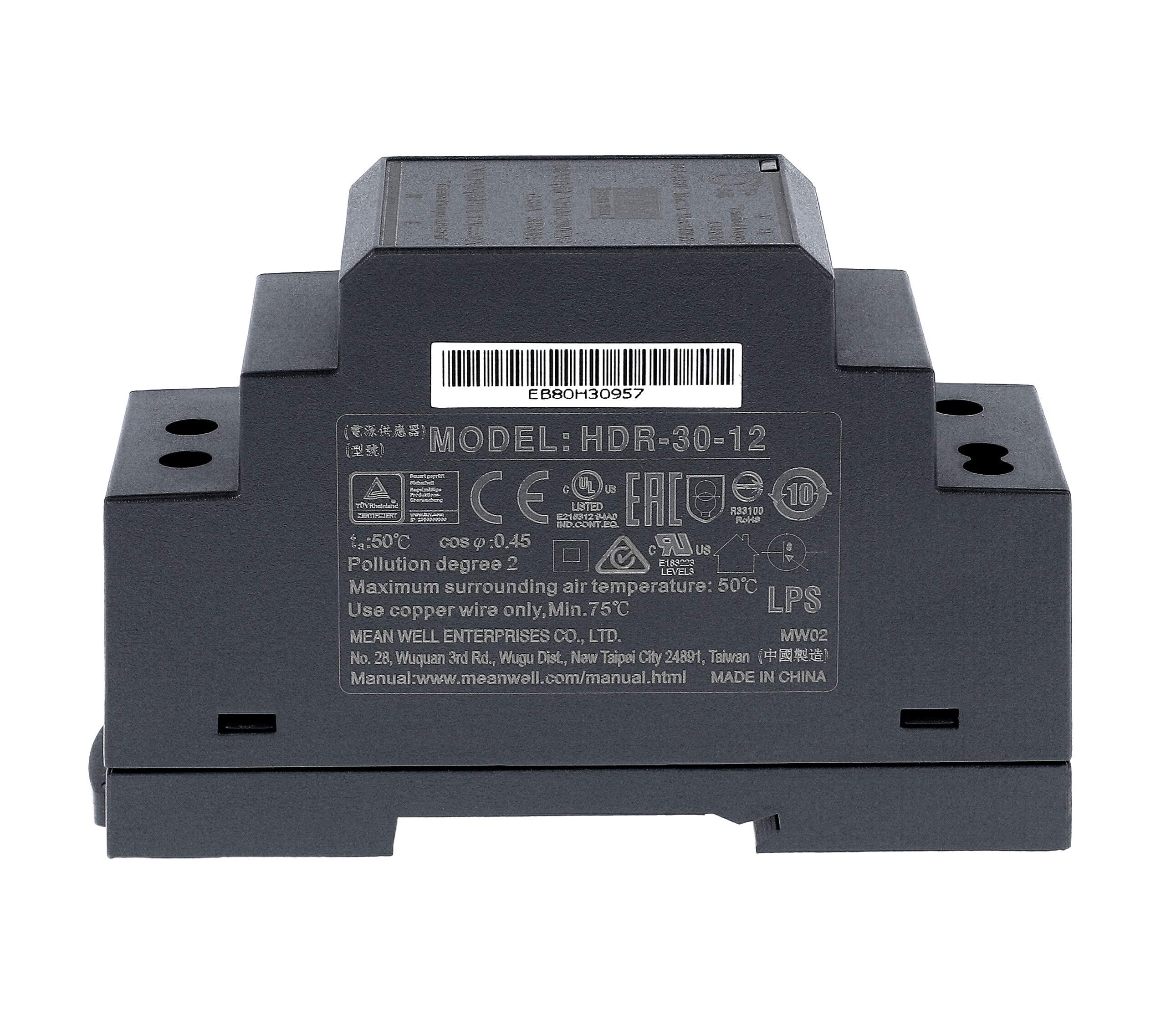Mean Well Hdr 30 12 Power Supply DIN Rail Single - Image 4