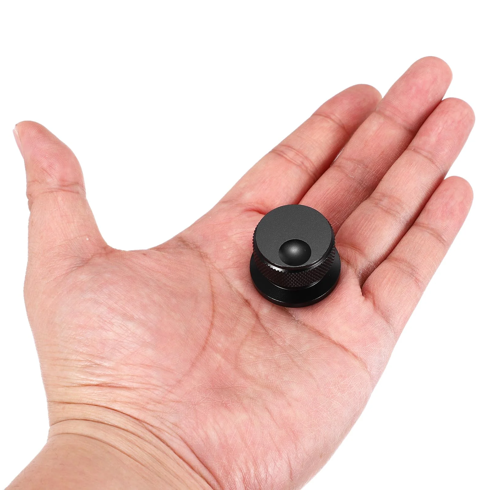 MECCANIXITY 2 Pcs Aluminium Potentiometer Knobs, 1/4" (6mm) Universal Volume Tone Control Knobs with Oval Groove Indicator for Guitar, 4/5" Black(30x20mm) 30x20mm - Image 5