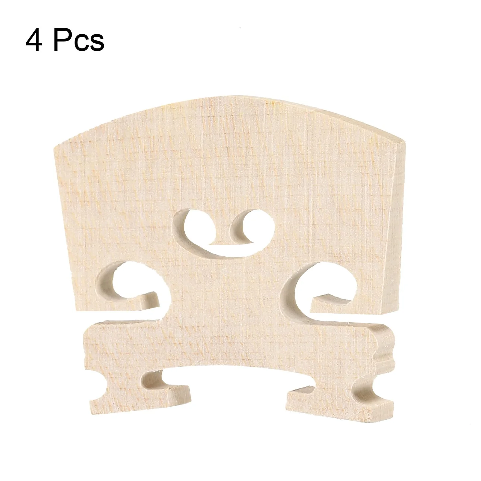 MECCANIXITY 3/4 Violin Bridge Maple Wood Violin Parts for 3/4 Violin, Pack of 4 - Image 3