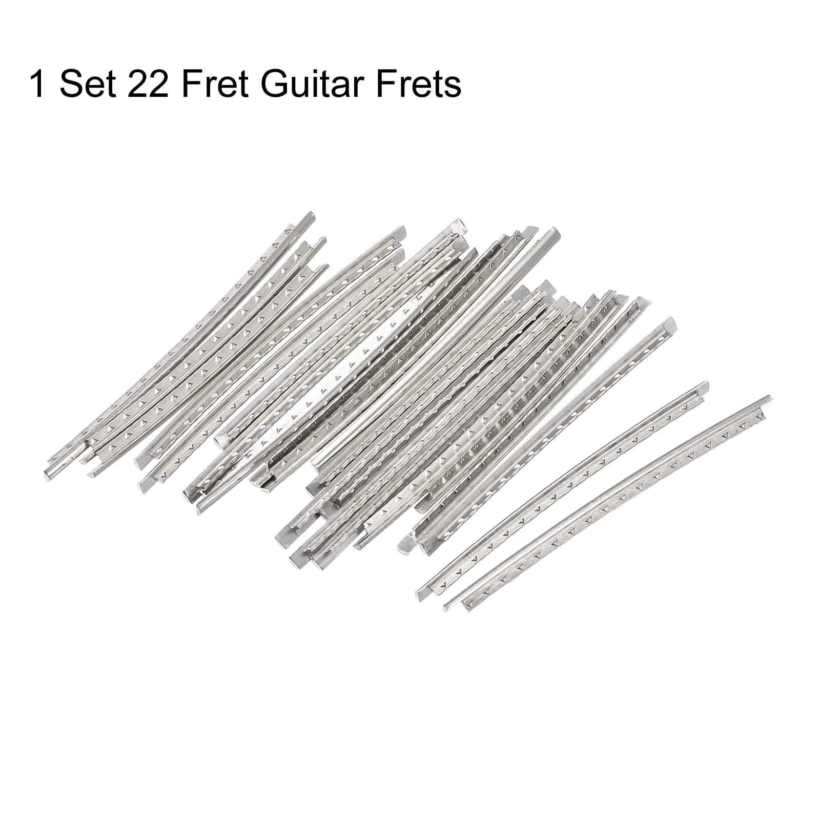 MECCANIXITY Electric Guitar Fret Wire Guitar Fretboard 22 Fret 2.4mm Silver Tone for Guitar Fingerboard Replacement, Pack of 22 - Image 3