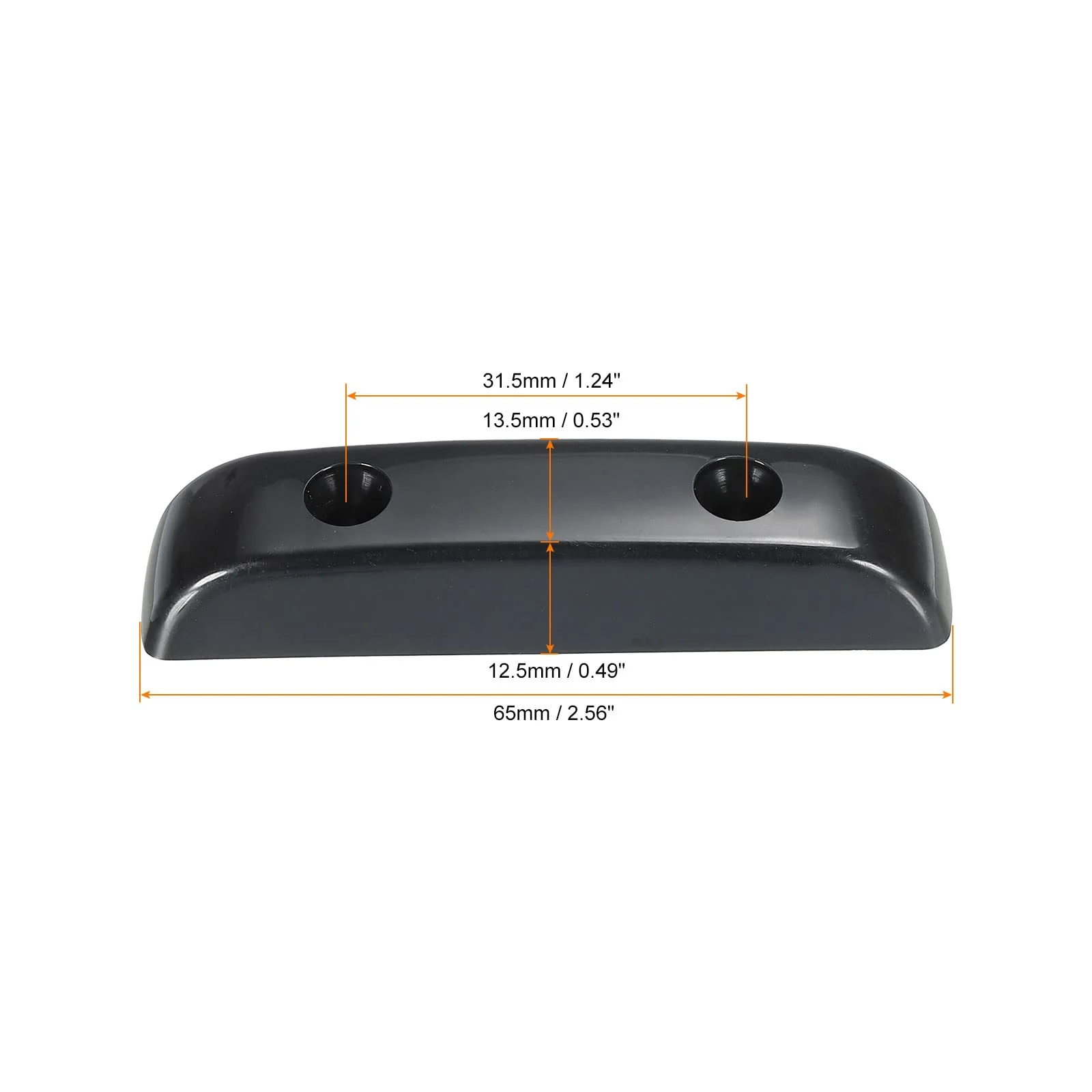 MECCANIXITY Plastic Bass Thumb Rest Finger Rest Black for Precision Bass Jazz Bass Bridge Guitar with Screws - Image 2