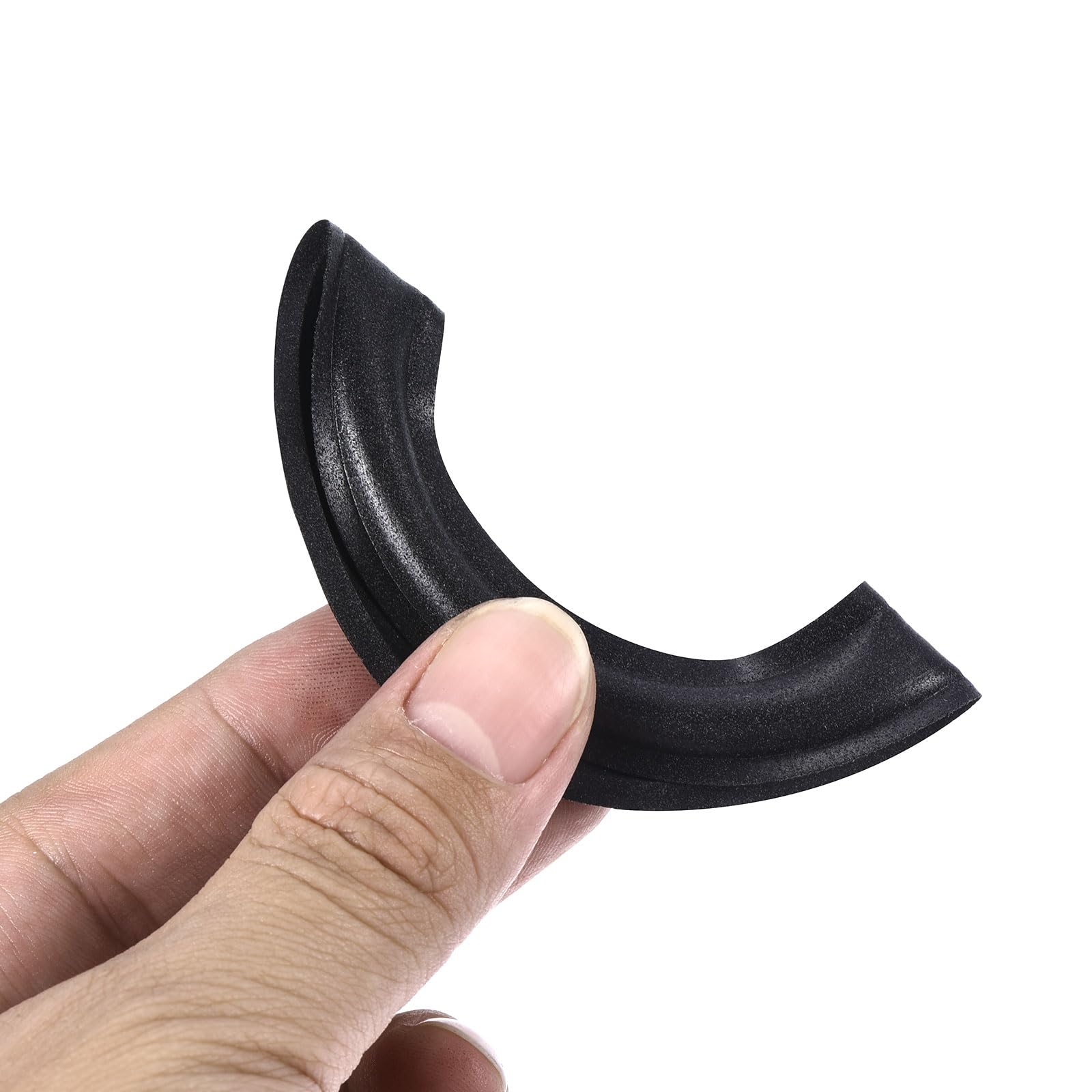 MECCANIXITY Rubber Speaker Foam Edge Surround Rings 3 Inch 47mmx75mm Perforated Subwoofer Rings Replacement Parts for Speaker Repair or DIY Black 2 Pcs - Image 5