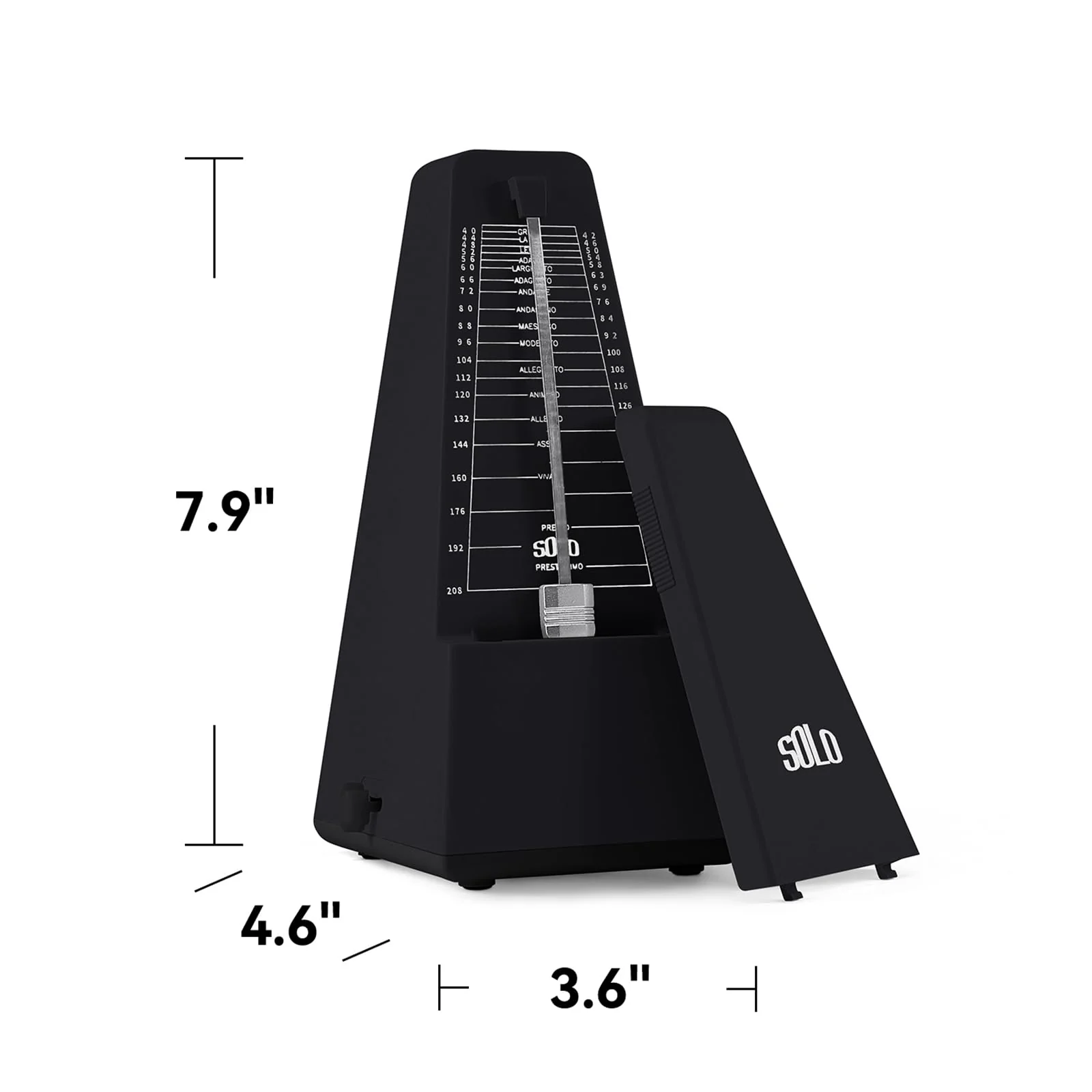 Mechanical Metronome for Piano Guitar Violin Drums Birthday Gift Festival Present Black - Image 6