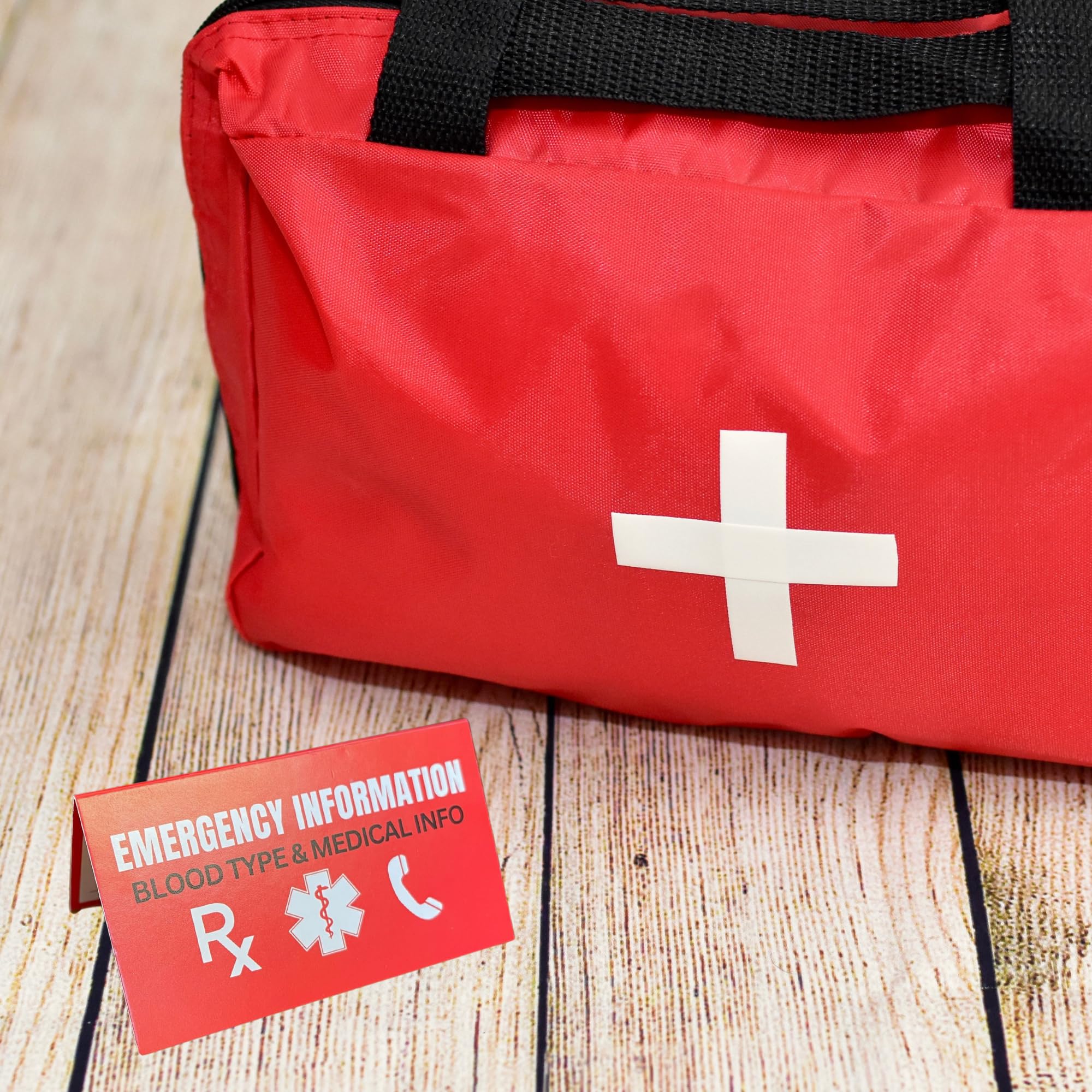 Medical ID Information In Case of Emergency Folded Wallet Card | 10pk 2x3.5” Folded Contacts Doctor Allergies Medications Write In Blood Type - Image 6
