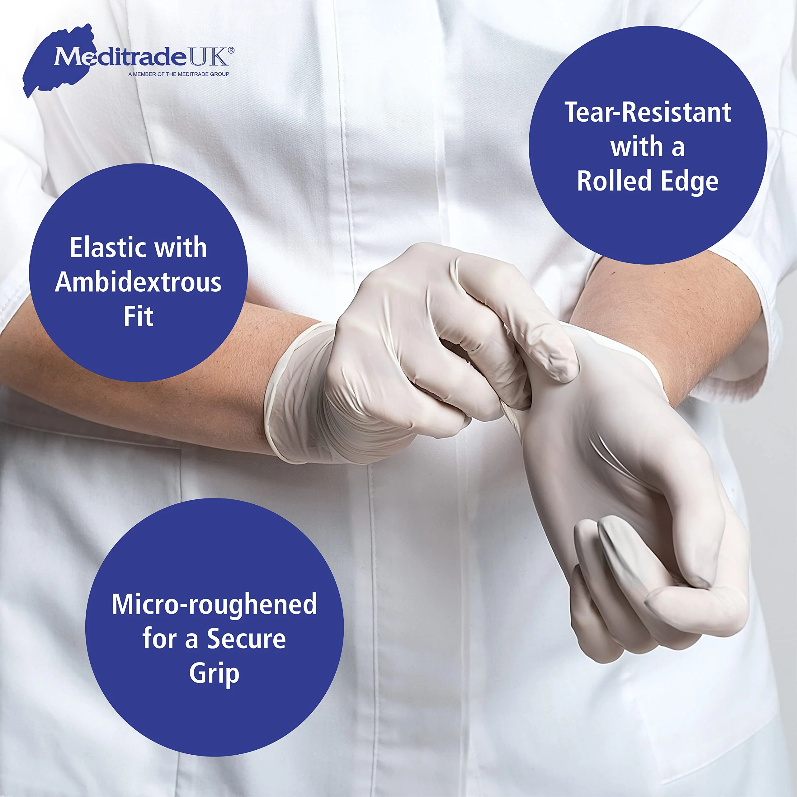 Meditrade Gentle Skin Compact 1221XLI Disposable Gloves Pack of 100 XL - Image 3