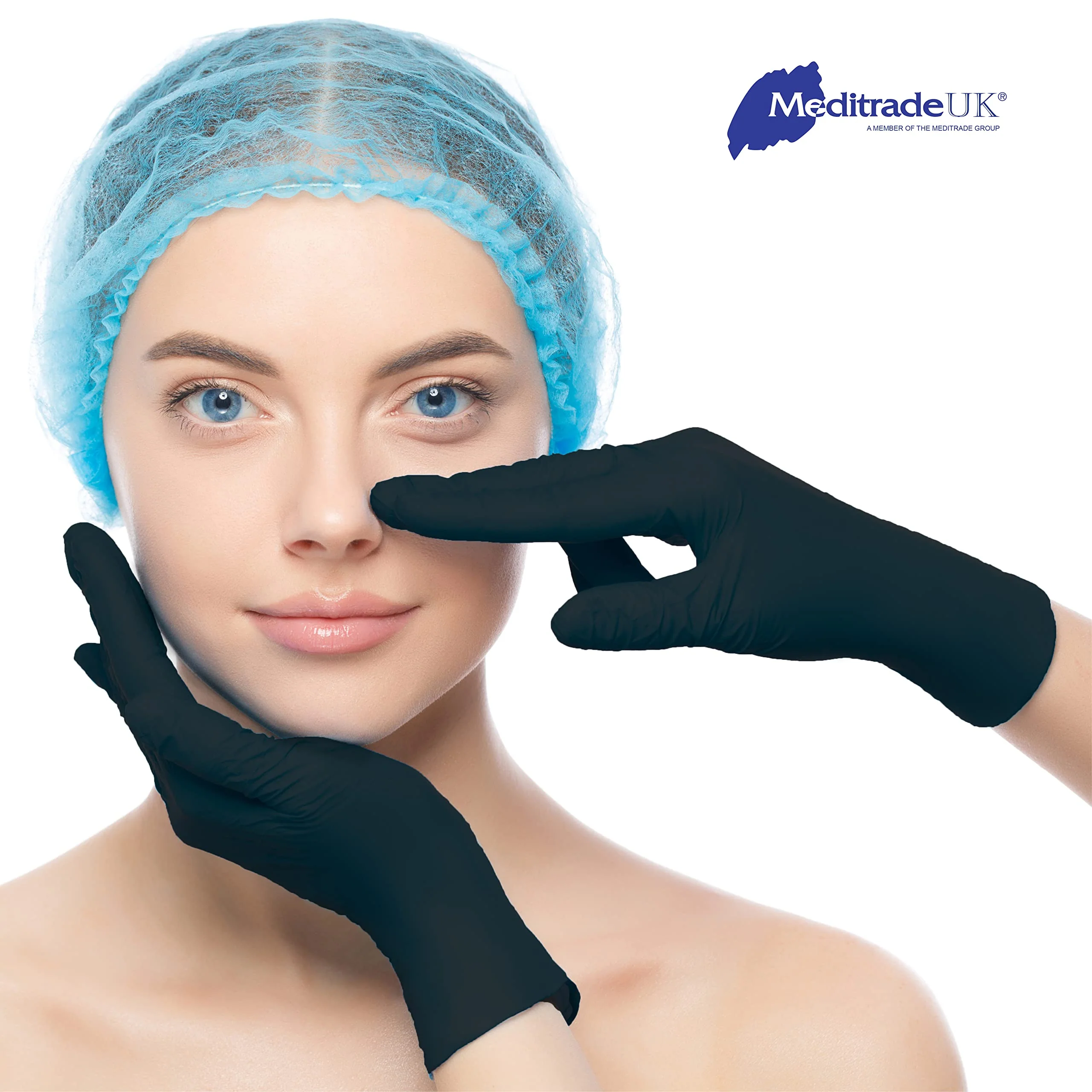 Meditrade Nitril® Disposable Gloves Black - Powder-Free, Latex-Free, Micro-roughened, Food Safe, Examination Gloves & Protective Gloves - Medium - Image 9