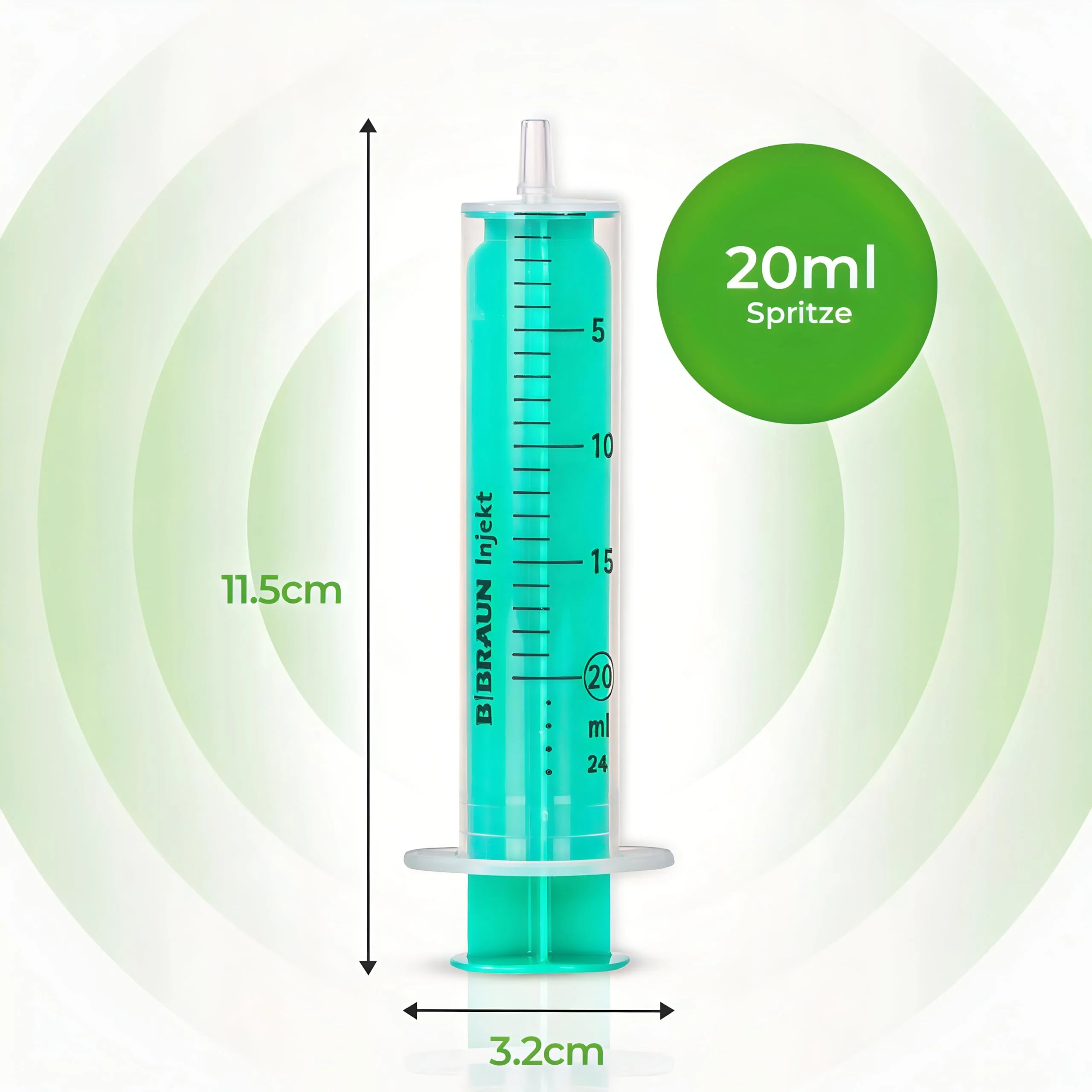 MedixX Disposable Syringes Set 20 ml without Needles in Various Sizes for Hobby and DIY Syringes Individually Sterile Packed in Practical Sliding Seal Bag (10 x 20 ml) 10 x 20 ml - Image 2