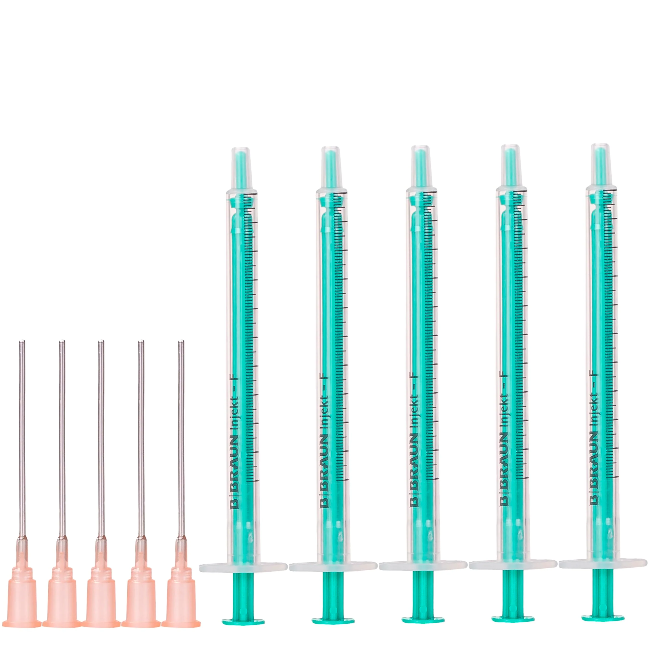 MedixX Syringe Set Syringe Set Hobby Syringe with Blunt Needle Various Sizes for Hobby and DIY, Syringes Individually Sterile Packed (5 x 1 ml Syringe & 5 x Cannula) 5x 1ml Spritze & 5x Kanüle