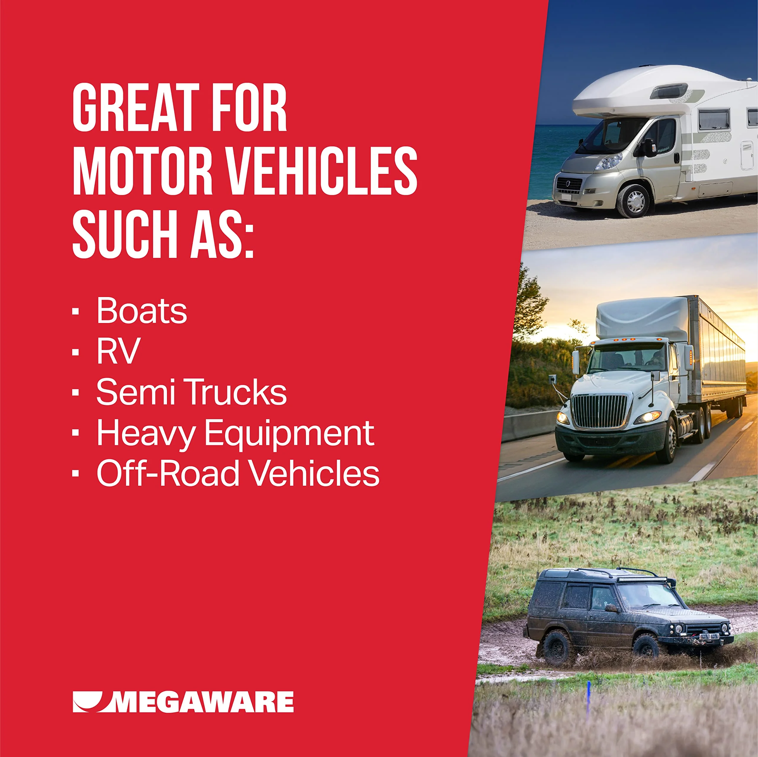MEGAWARE KEELGUARD BatteryGuard Protector - Great for Boats, RVs, Semi Trucks, and Off-Road Vehicles - Shock and Vibration Absorber - Fits up to Group 31 Batteries (12.75 x 6.88 x 0.375 in) - Image 4