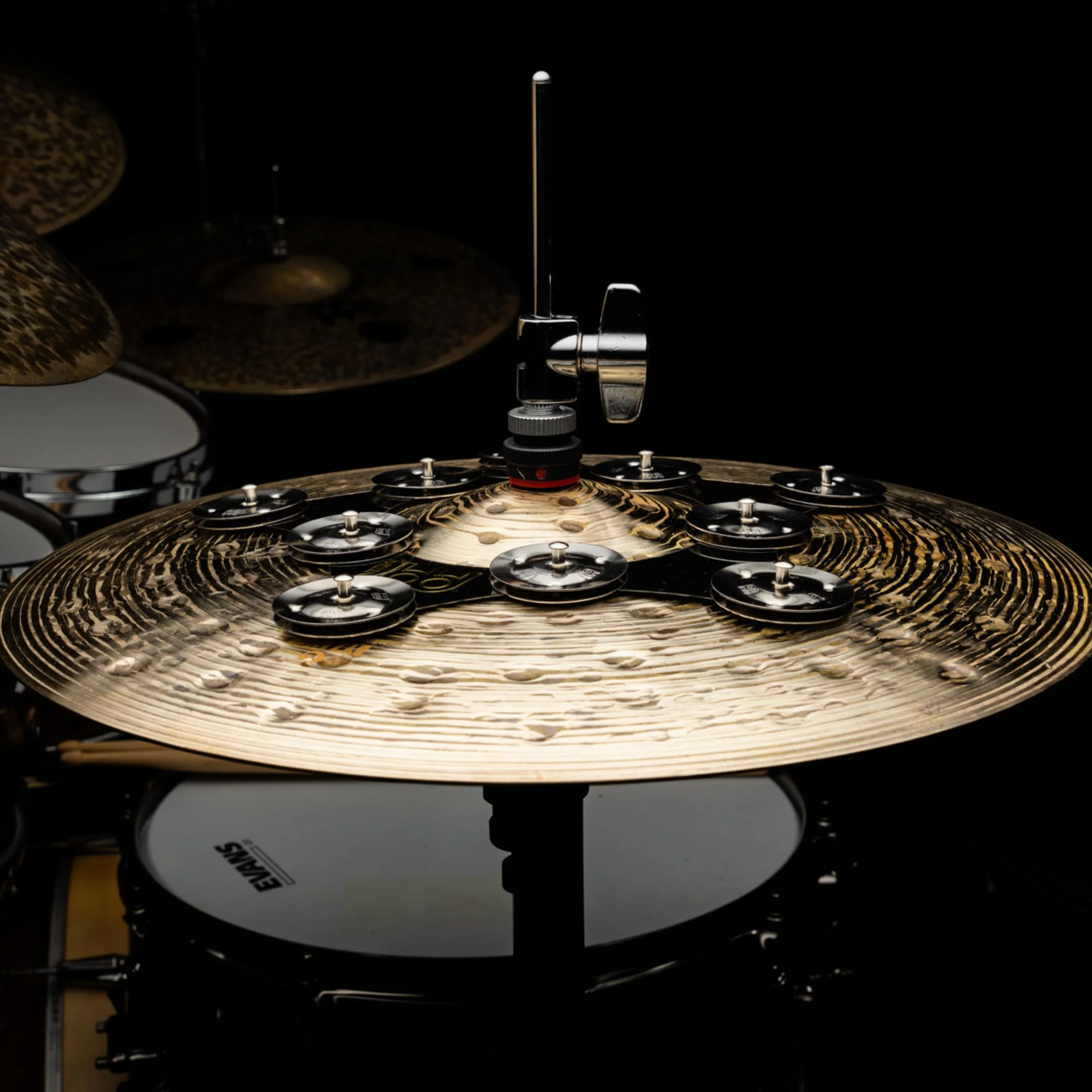 Meinl Cymbals Super Flex Hihat Tambourine Effect with 10 Pairs of Stainless Steel Jingles — NOT Made in China — Flexible Thin Frame, 2-Year Warranty (SFHHT) - Image 10