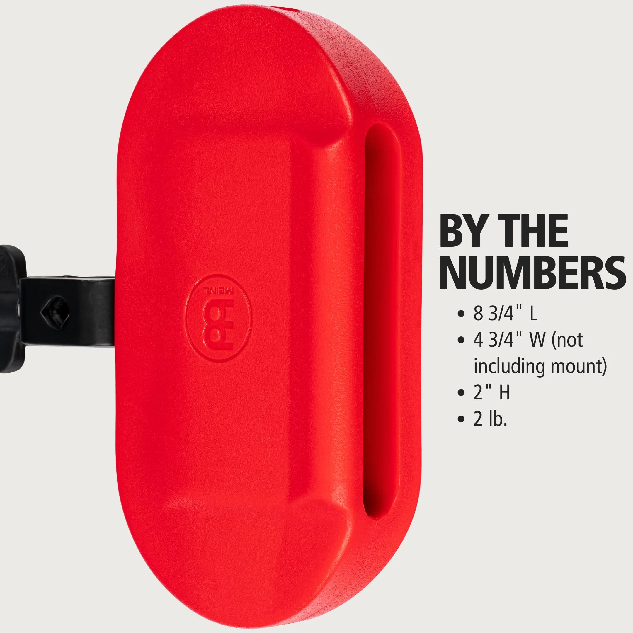 Meinl Percussion Block with Adjustable Mount, Low Pitch – NOT MADE IN CHINA – For Perc Rigs, Drum Set or Marching Band, TWO-YEAR WARRANTY (MPE4R) - Image 5