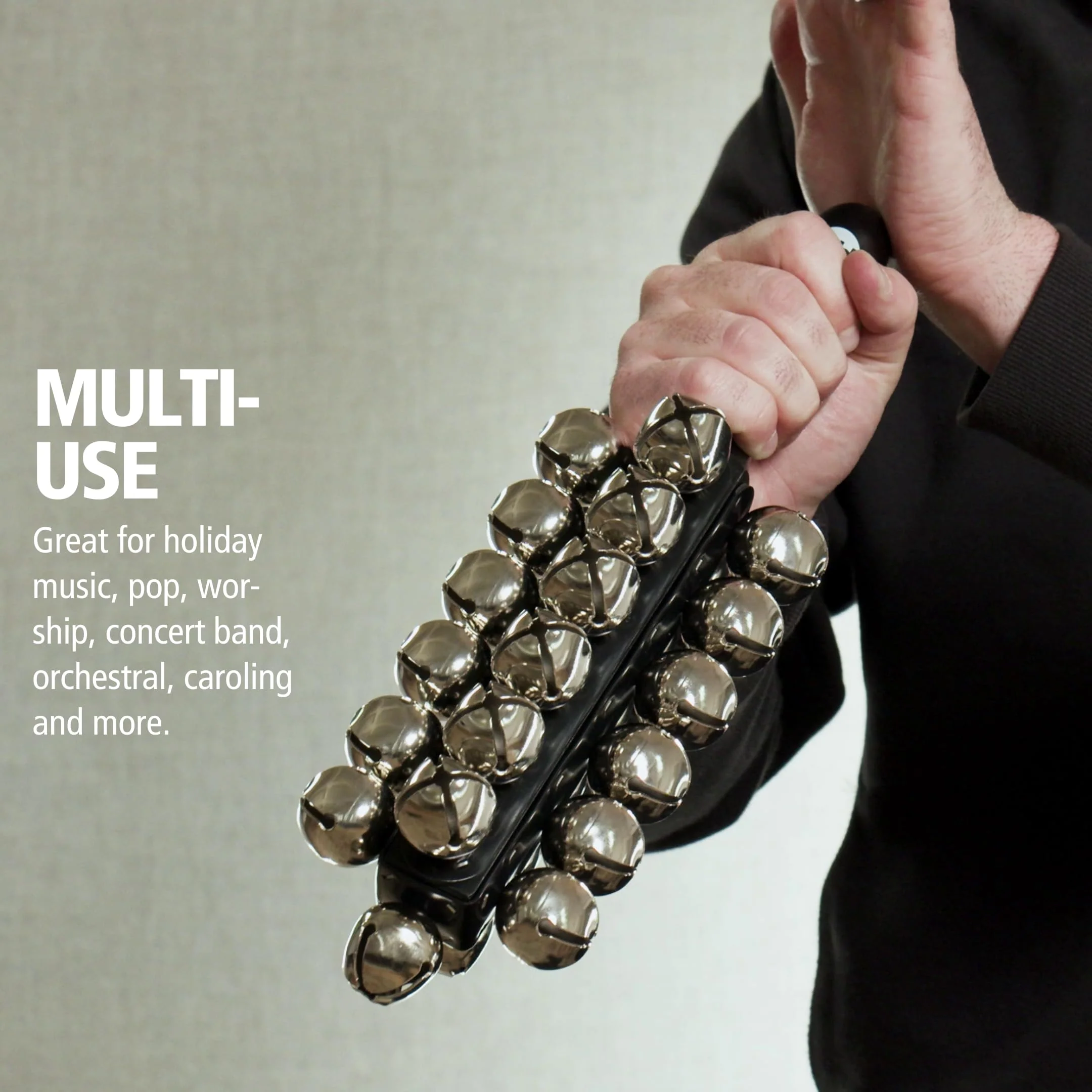 Meinl Percussion SLB25 Hand Sleigh Bells 25 Bells - Image 4