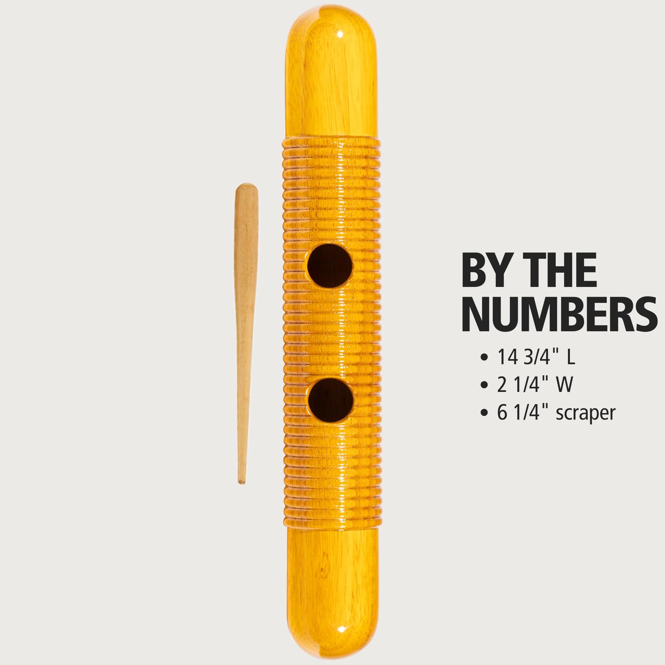 Meinl Percussion Wood Guiro with Scraper and Grip Holes — NOT Made in China — for Latin American Music, 2-Year Warranty (GU1AM) - Image 6