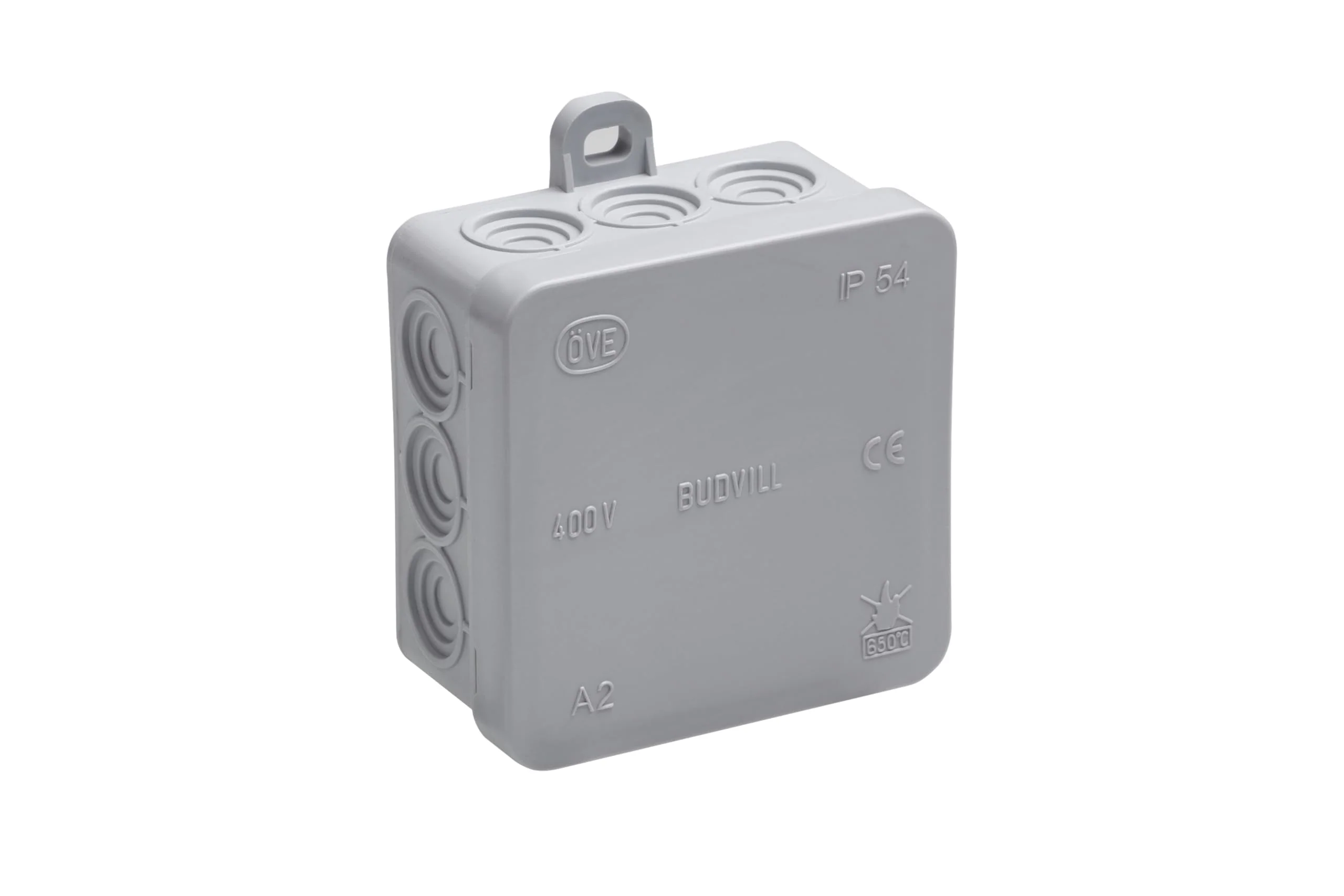 Meister Surface-Mounted Junction Box - Pack of 10 - 12 Cable Entry - Splashproof - Suitable for Wet Rooms and Outdoors / Surface-Mounted Box / Wet Room Box, 7463020 75 x 75 x 37 mm - Image 2