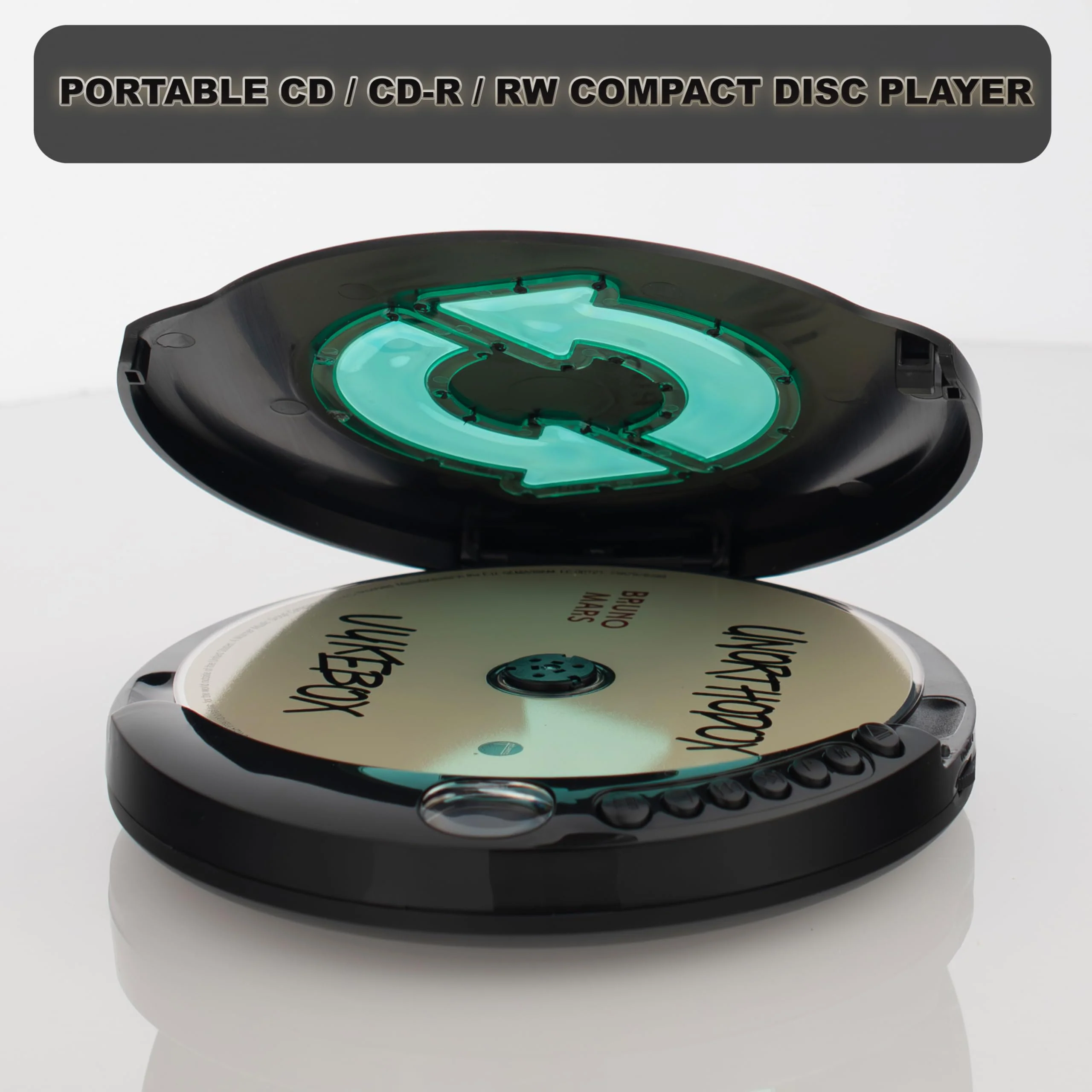 Memorex MX-DM80 Portable CD Player | Compact Disc Player with Anti-Shock Technology | LCD Display, Stereo Earbuds, Low Battery Indicator | CD/CD-R/RW Compatible for Personal Music - Image 5
