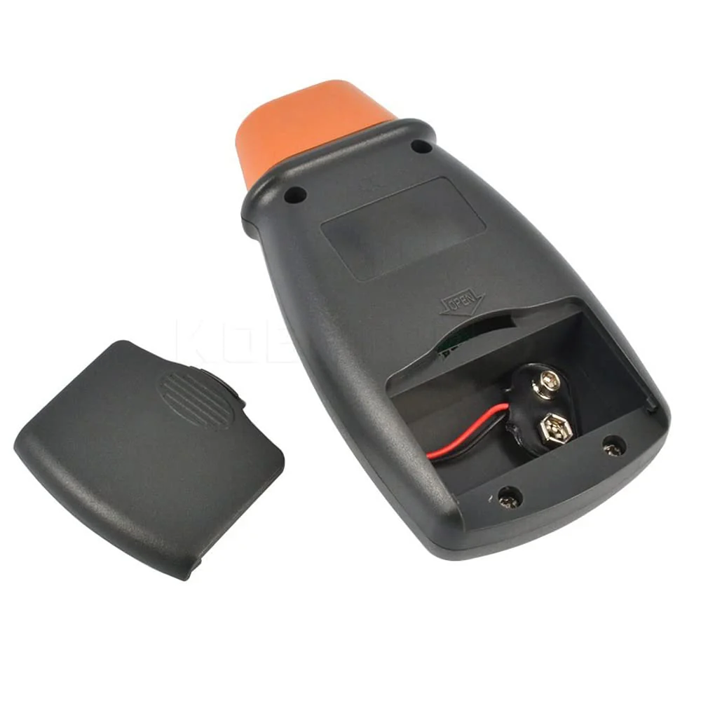 Mengshen Digital Tachometer, Non Contact Laser Photo Tach 2.5-99999 RPM Rotation Speed Meter Gauge Measurement with Reflective Tape (9V Battery Included) - Image 5