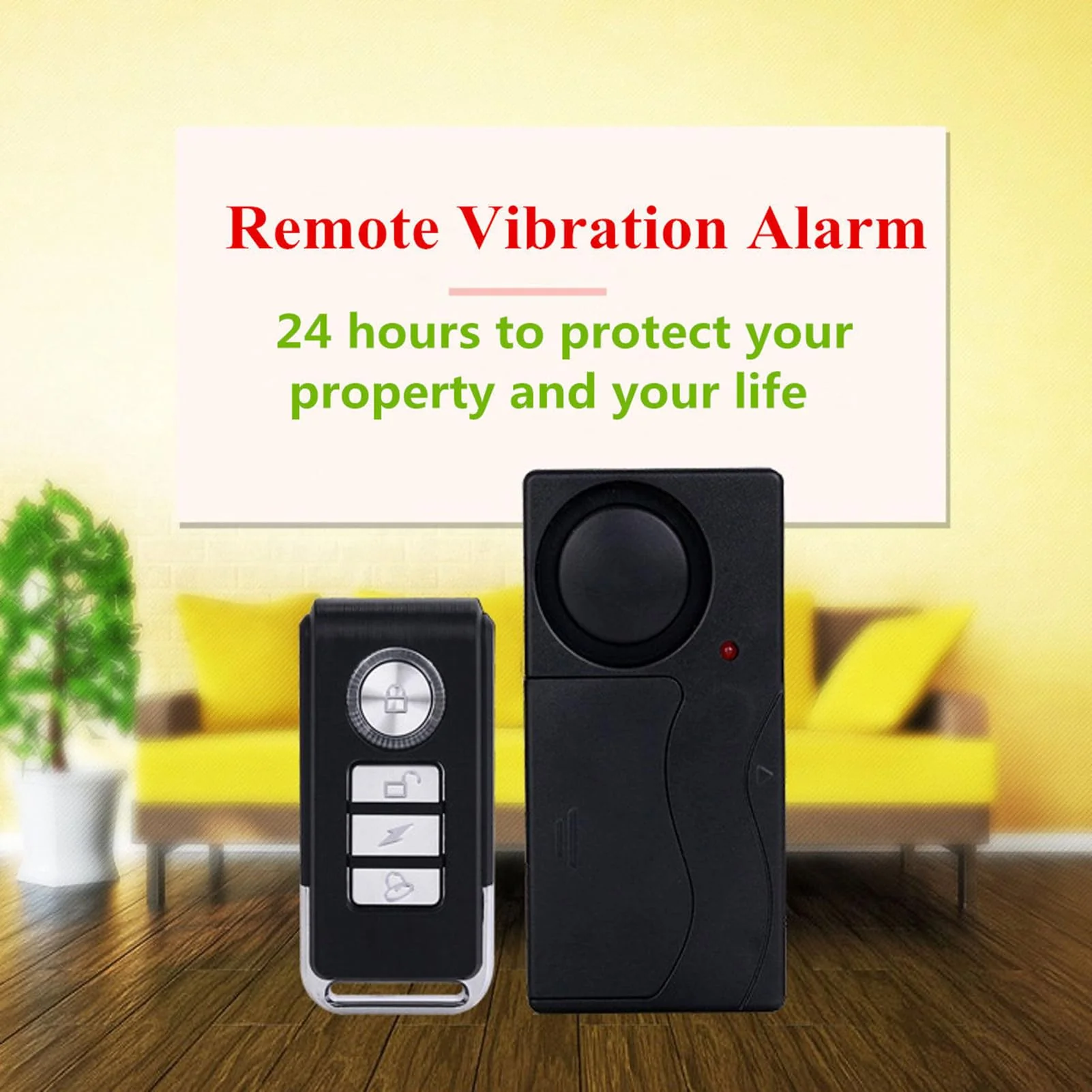 Mengshen Wireless Anti Theft Vibration Door Window Alarm Motion Sensor with 2 Remote Control Burglar Alarm for Bicycle EBikes Scooter Car 110dB Loud (4 Sensors with 2 Remote Control) - Image 7