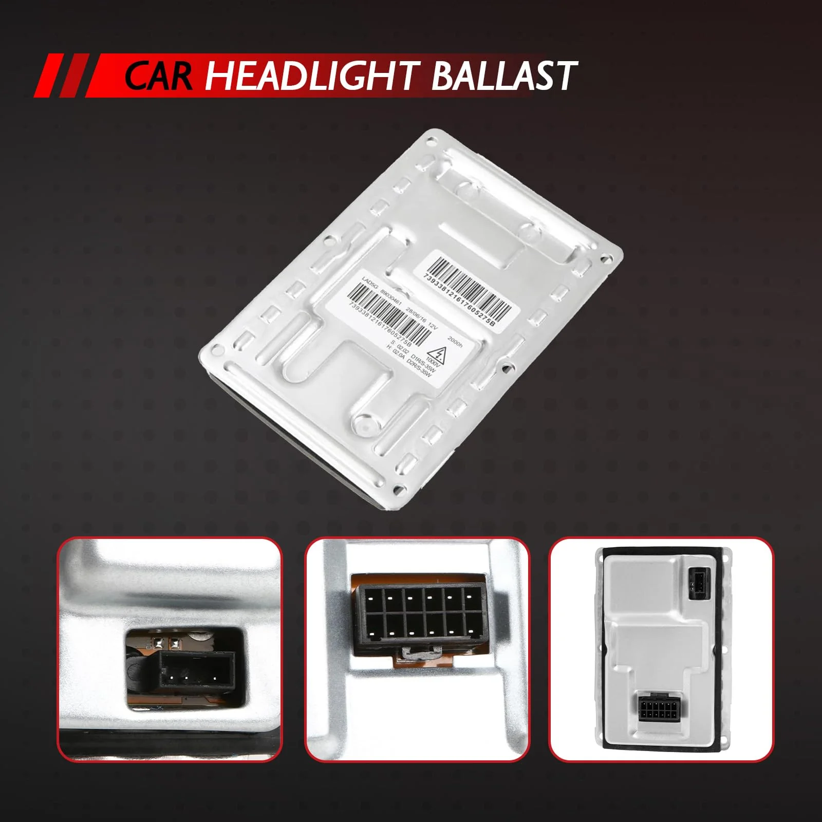 Merautop SJ 12 Pin Headlight Ballast Module, Xenon Control Unit Ballast Replacement for Laguna II (2001-2005), Car Accessories Part# 89030461 8E0907391A 3D0907391A 3D0909157 3D0909158 - Image 4